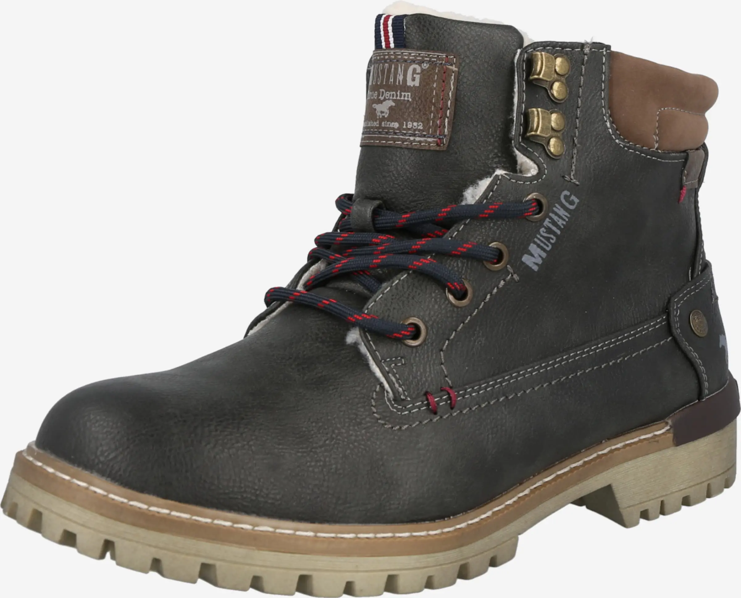 Mustang Boots & Laarzen Veterboots Heren Grijs / Antraciet