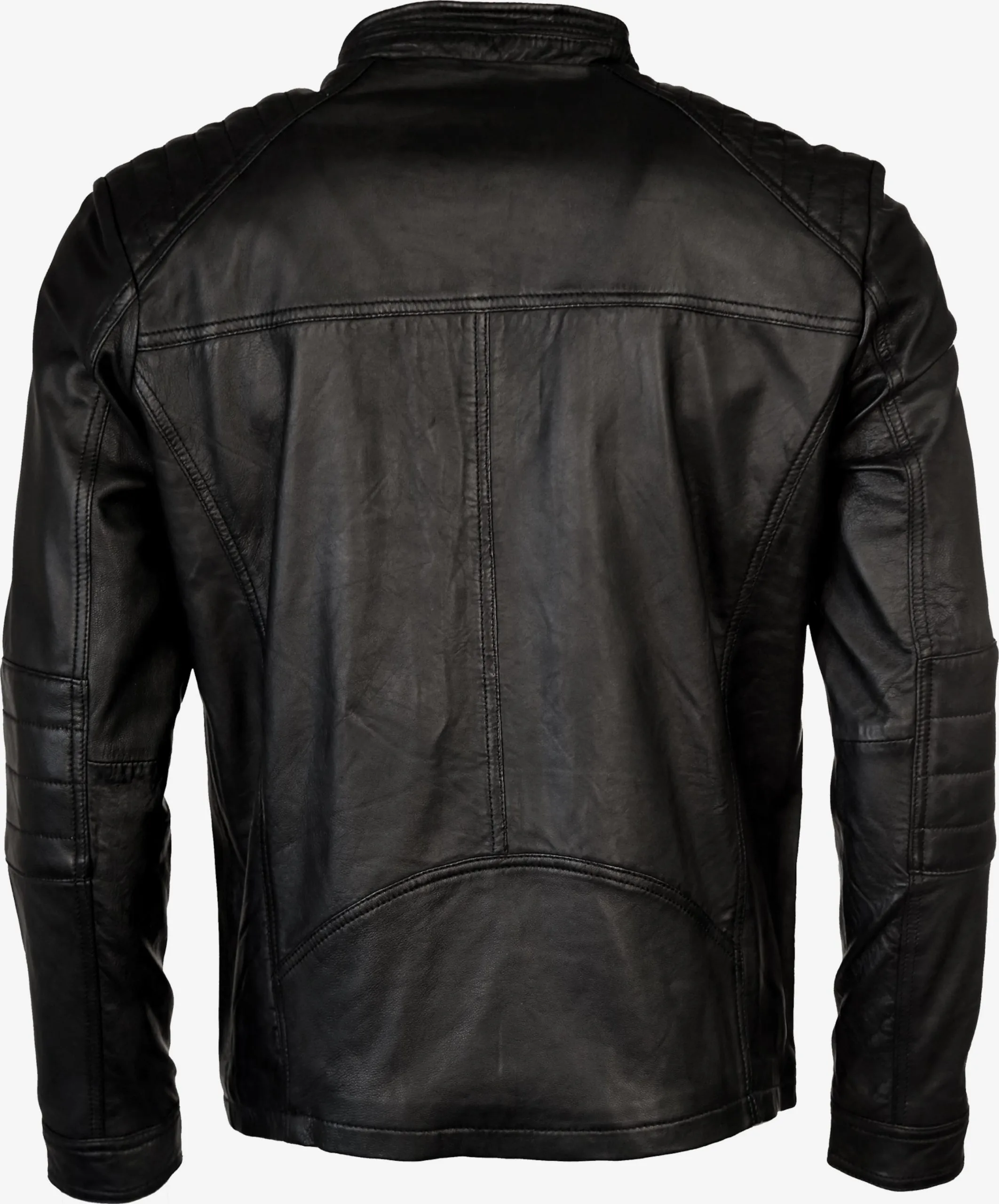 Mustang Leren Jassen Tussenjas Fabiano Heren Zwart - Afbeelding 2