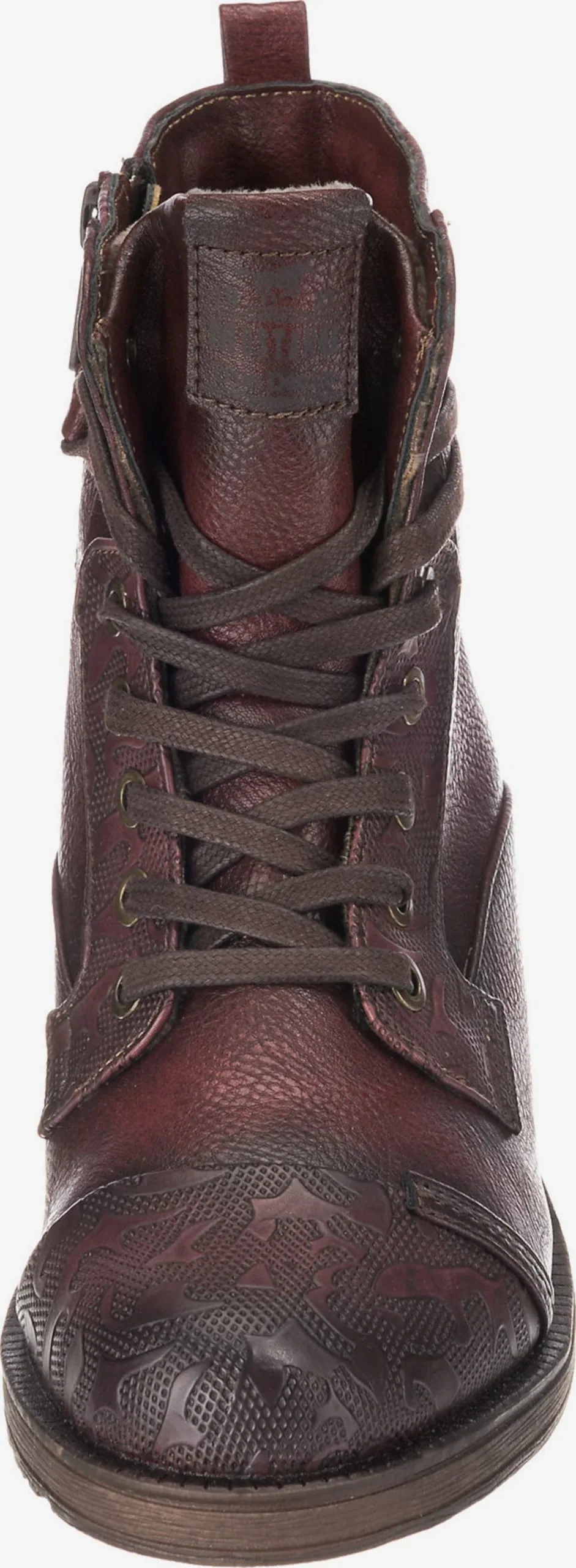 Mustang Enkellaarsjes Veterlaarsjes Dames Bordeaux - Afbeelding 4