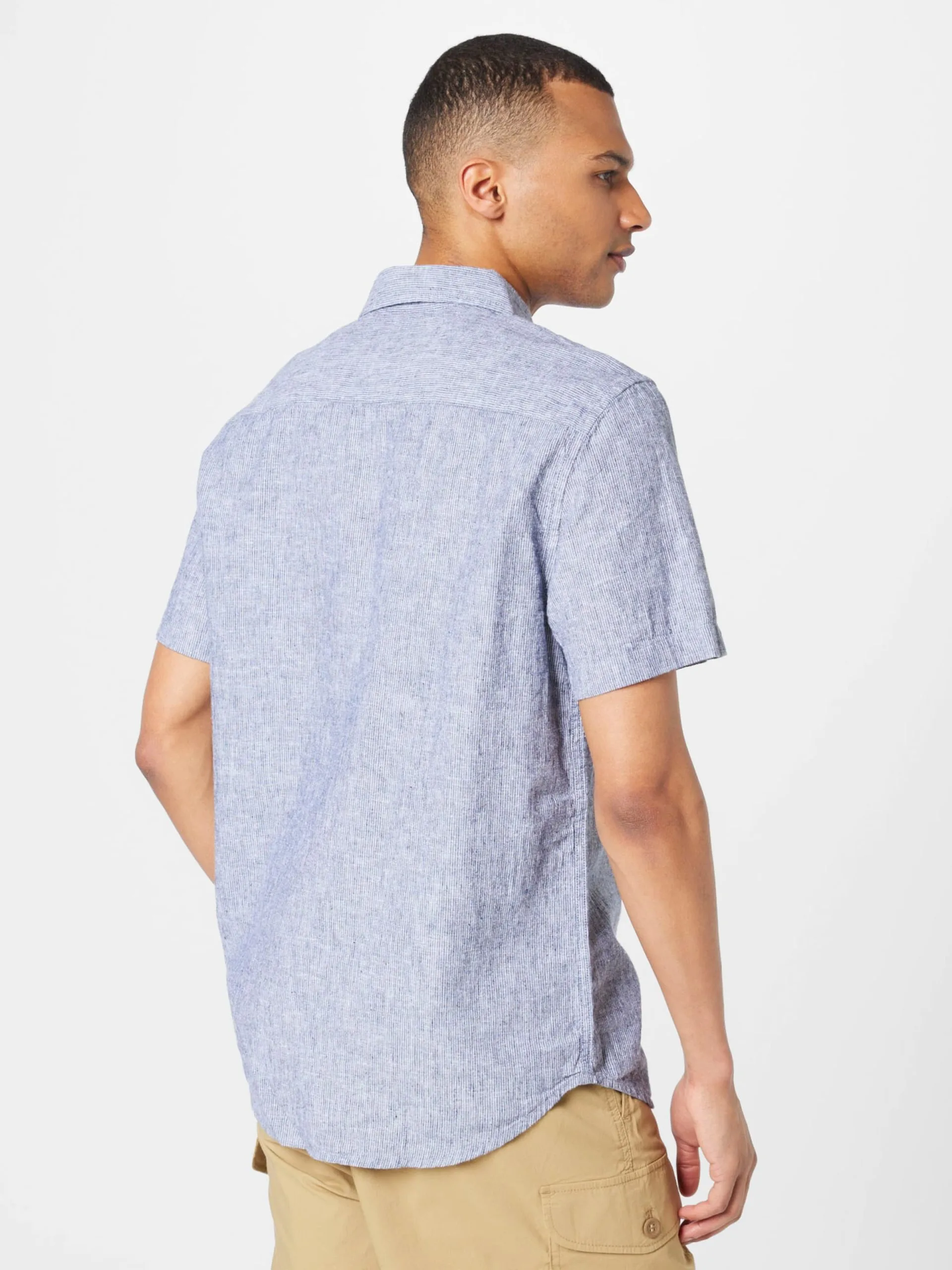 Mustang Casual Overhemden Regular Fit Overhemd Collin Heren Marine - Afbeelding 4