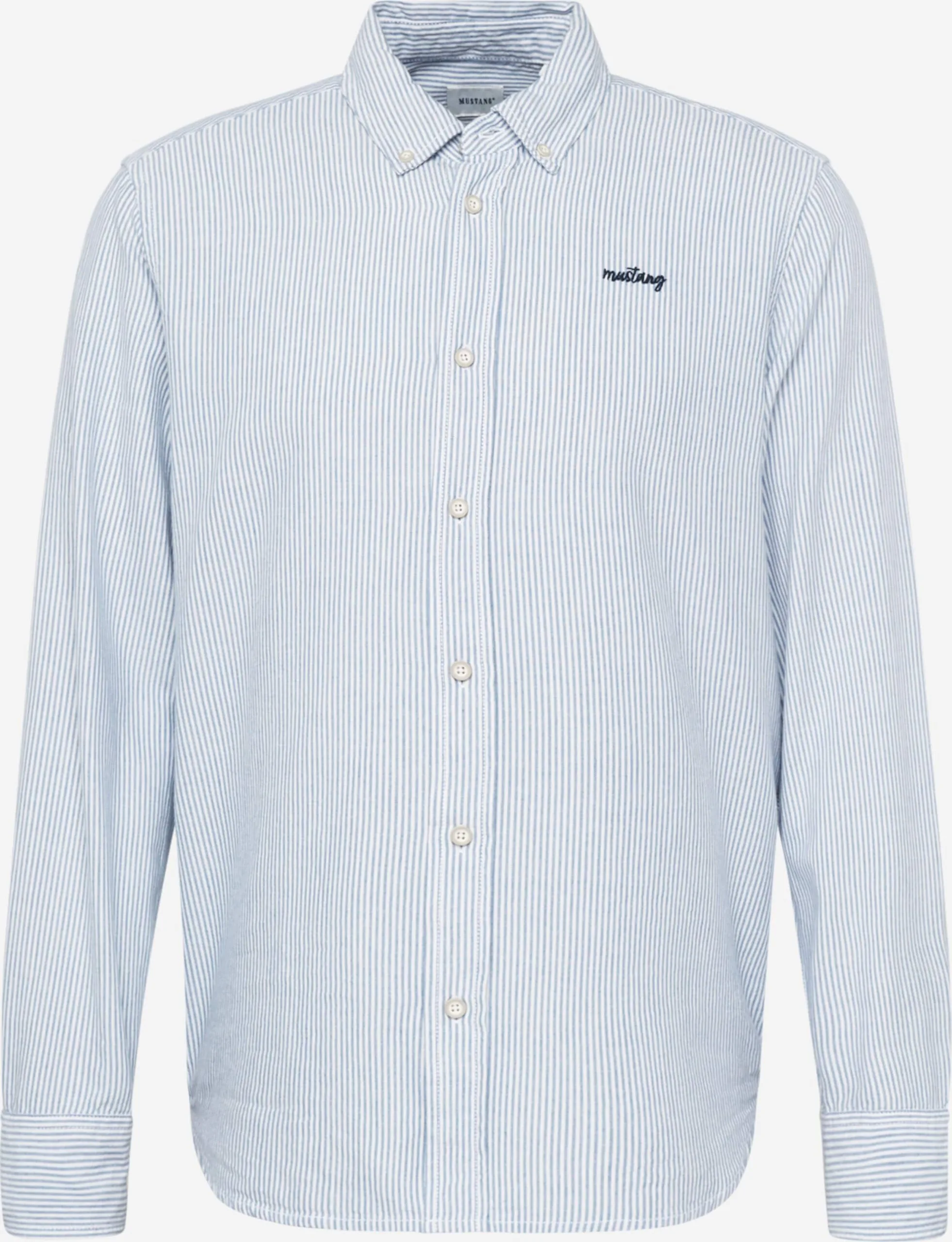 Mustang Casual Overhemden Regular Fit Overhemd Clemens Heren Navy / Lichtblauw