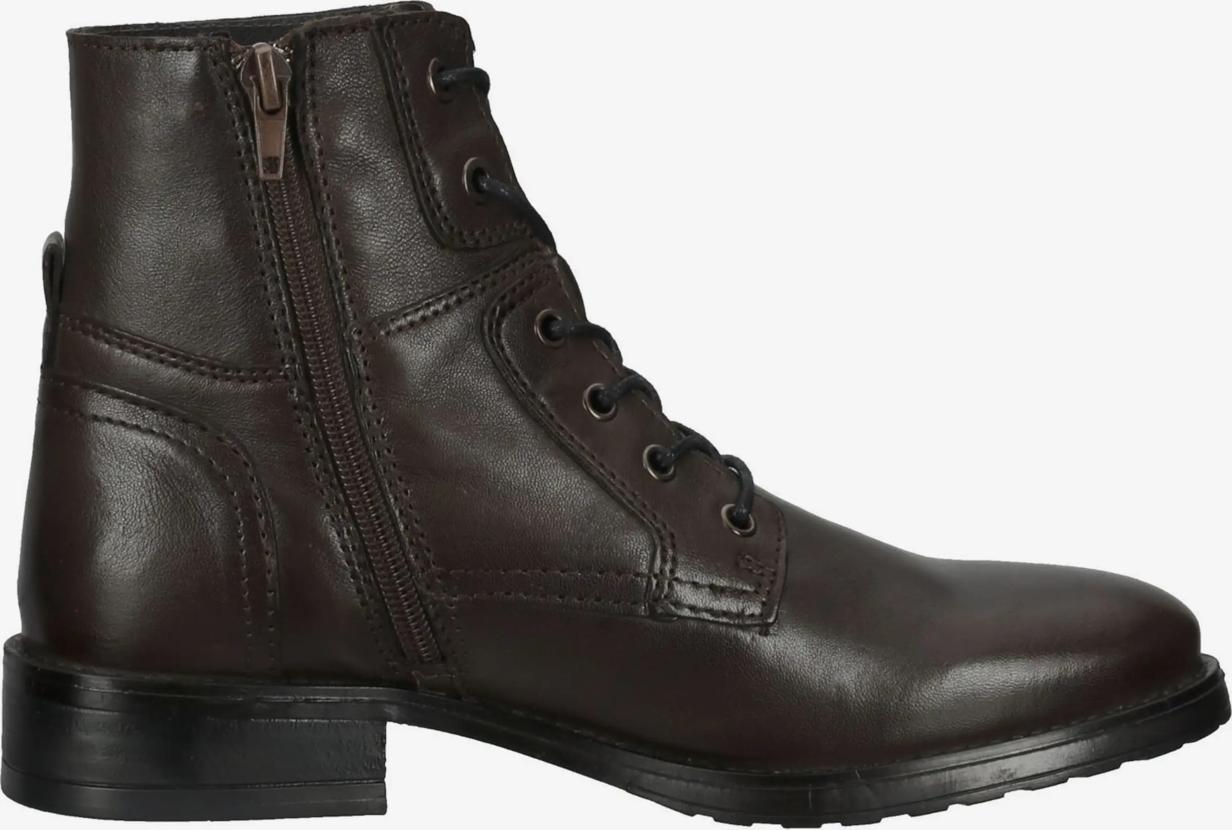 Mustang Enkellaarsjes Veterlaarsjes Dames Donkerbruin - Afbeelding 3