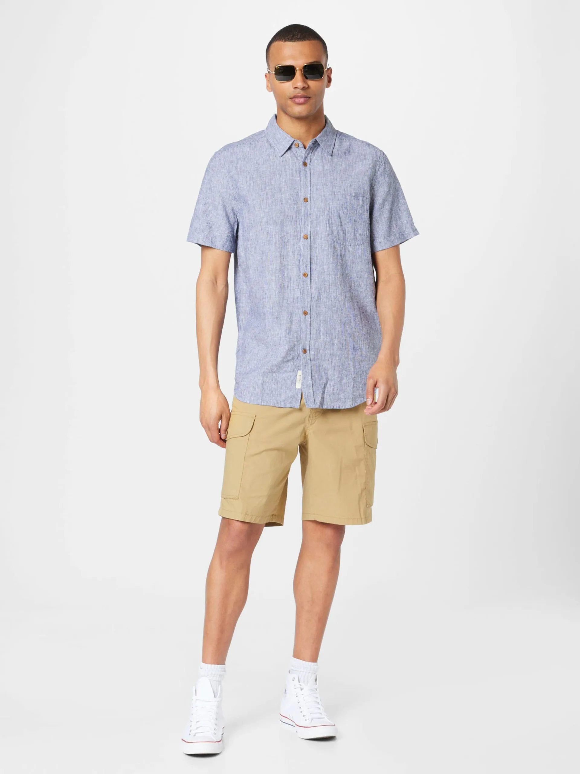 Mustang Casual Overhemden Regular Fit Overhemd Collin Heren Marine - Afbeelding 5