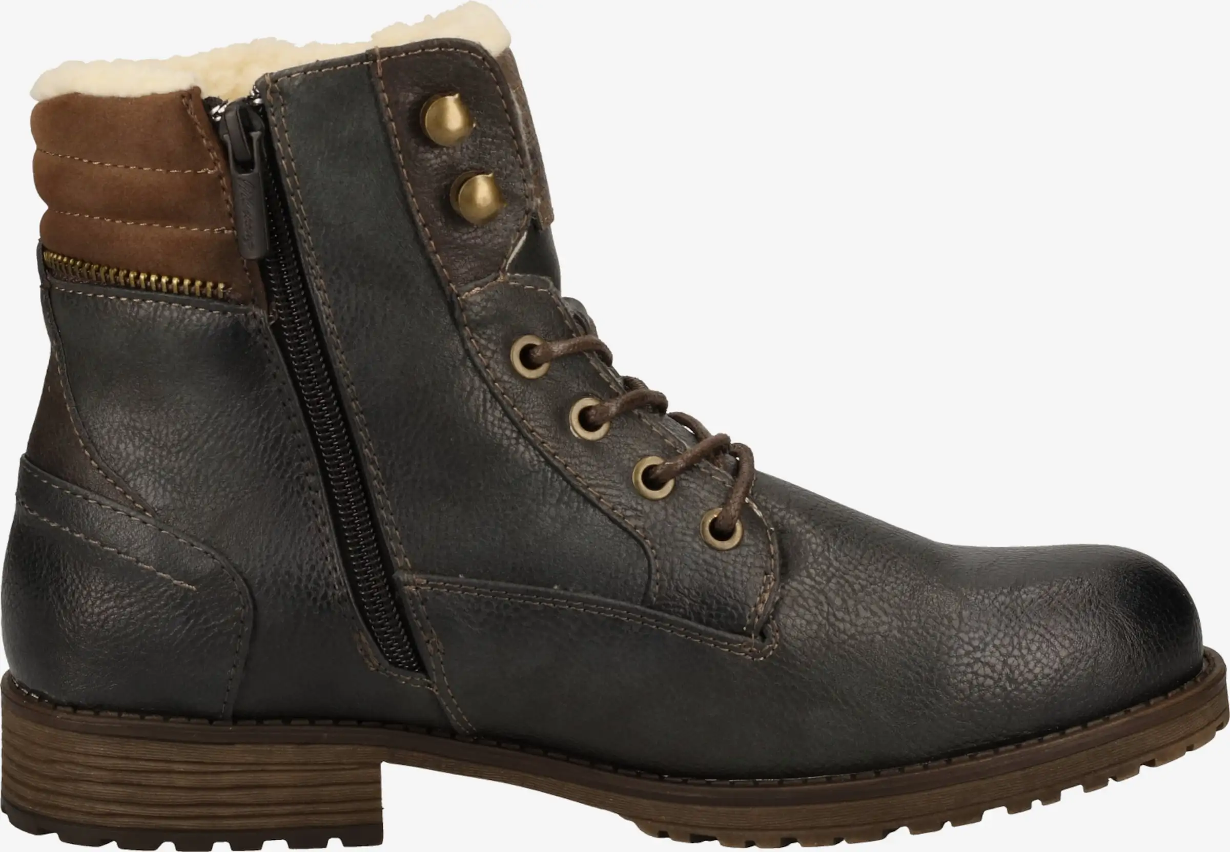 Mustang Boots & Laarzen Veterboots Heren Donkerbruin - Afbeelding 4