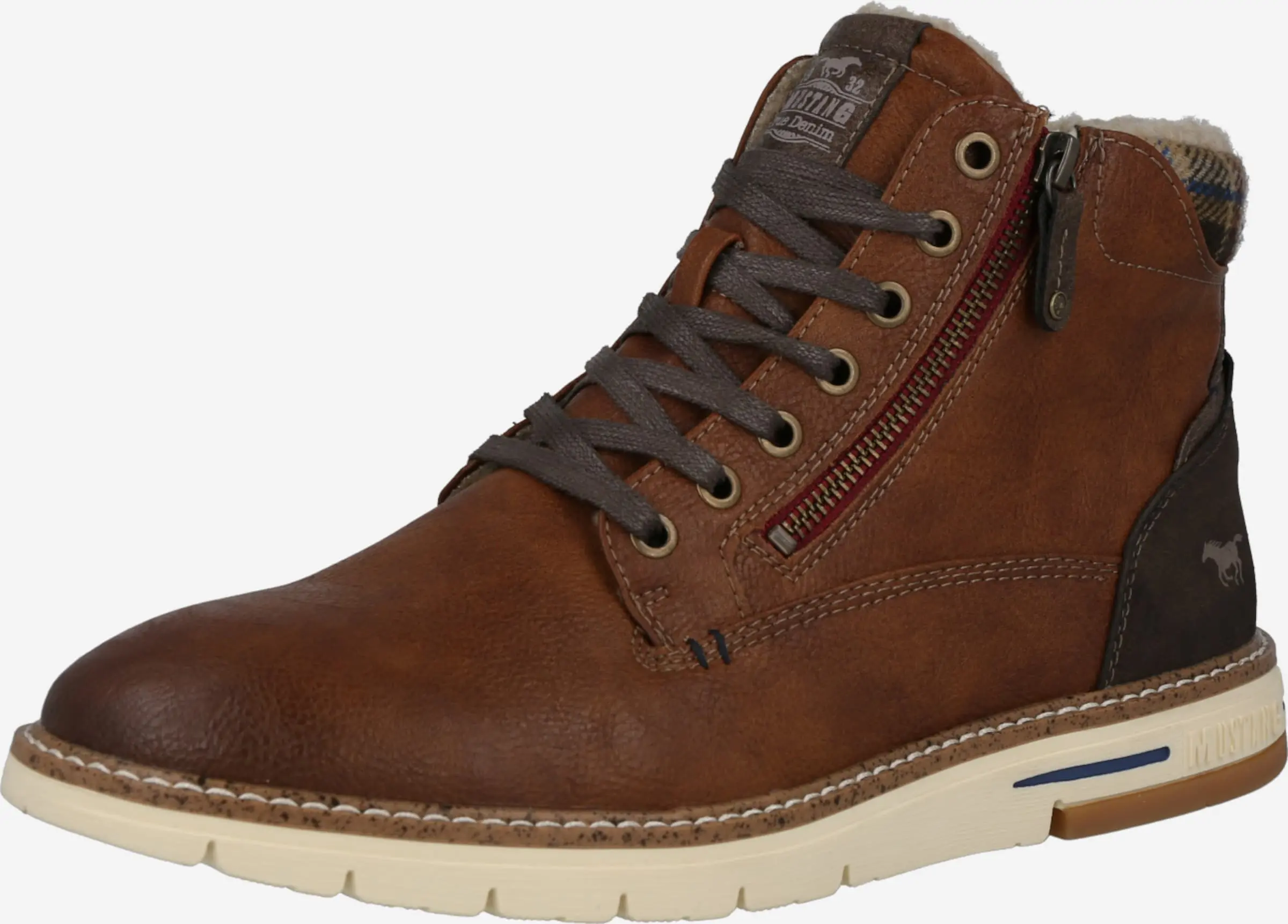 Mustang Boots & Laarzen Veterboots Heren Bruin / Cognac