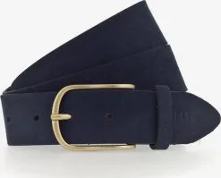 Mustang Leren Riemen Riem Dames Marine