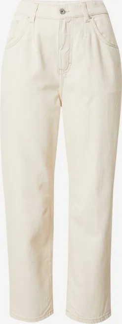 Mustang Straight Regular Jeans Dames Ecru