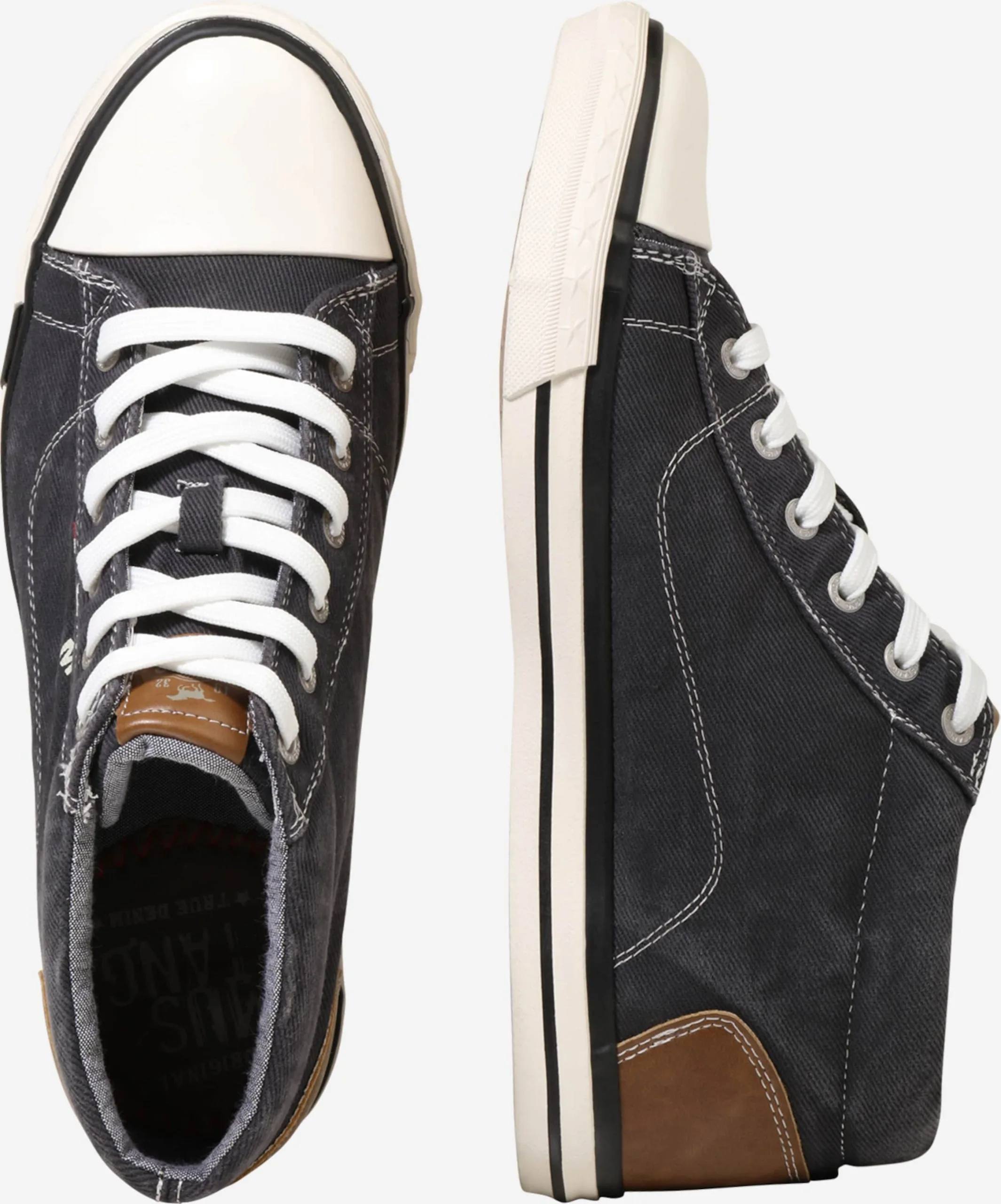 Mustang Hoge Sneakers Sneakers Hoog Easy Heren Antraciet - Afbeelding 2