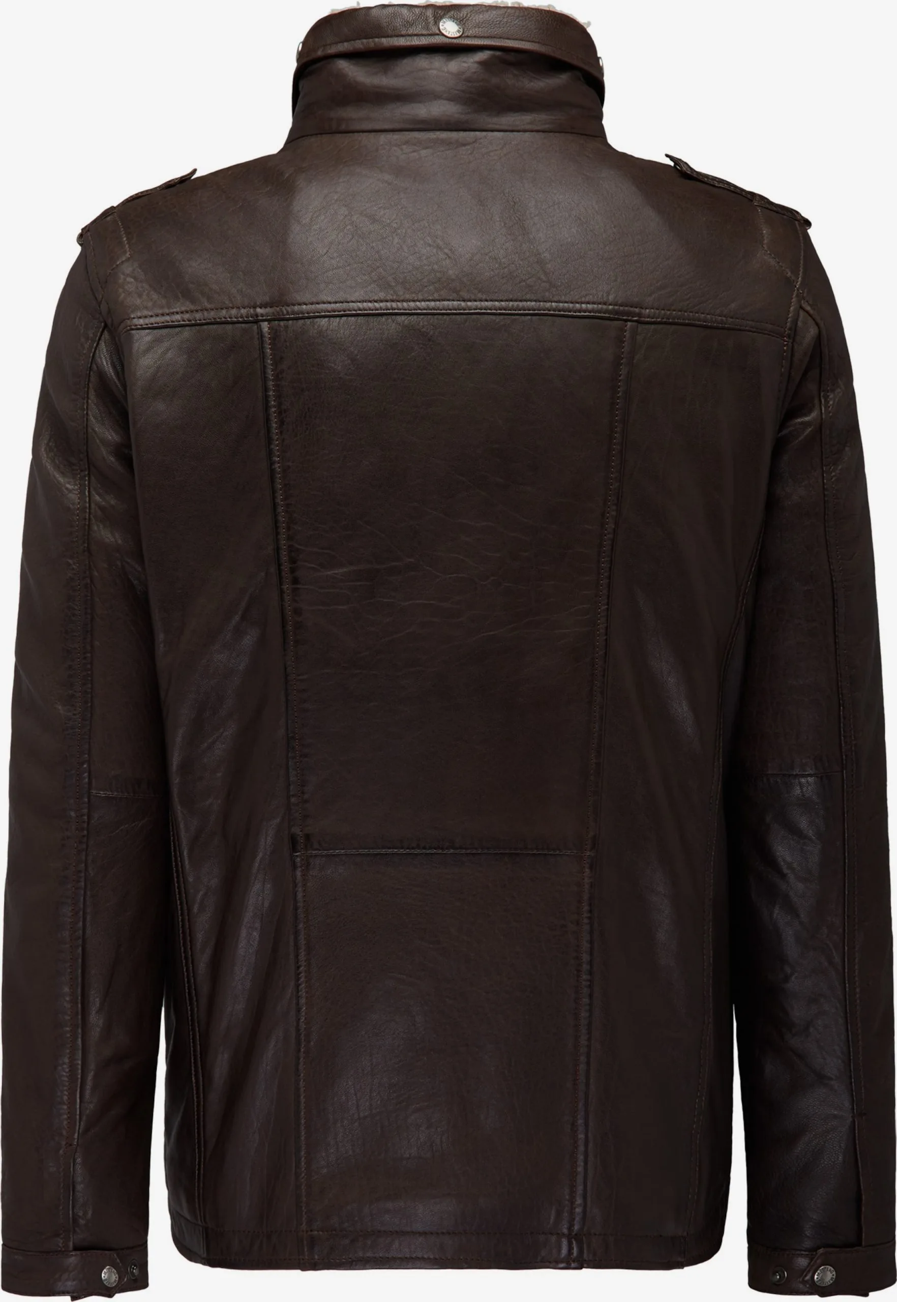 Mustang Leren Jassen Tussenjas Heren Kastanjebruin - Afbeelding 2