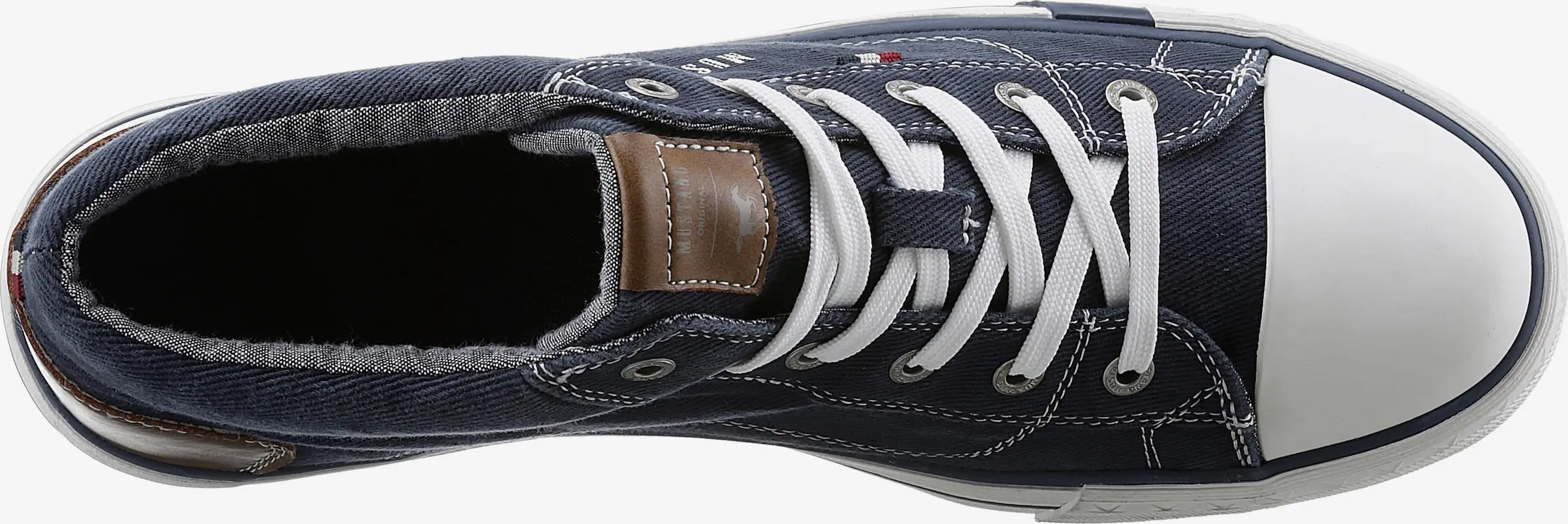 Mustang Hoge Sneakers Sneakers Hoog Heren Navy - Afbeelding 2
