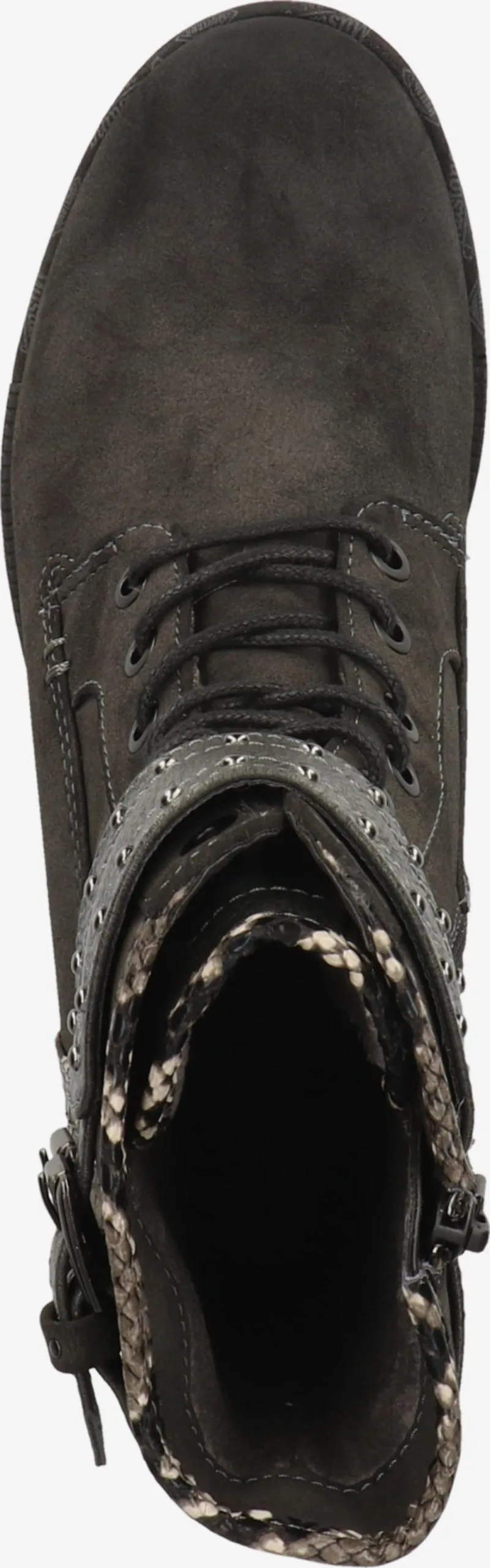 Mustang Enkellaarsjes Veterlaarsjes Dames Donkergrijs - Afbeelding 6