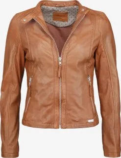 Mustang Leren Jassen Tussenjas Marianne Dames Cognac
