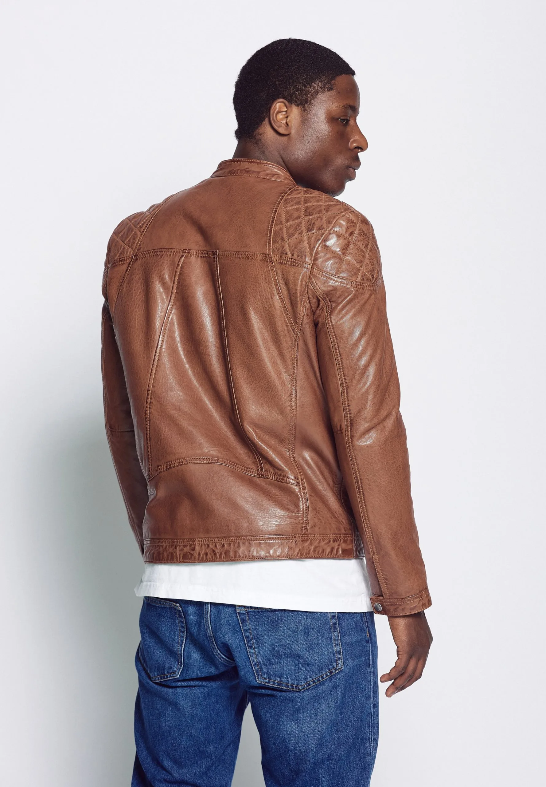 Mustang Leren Jassen Tussenjas Heren Bruin - Afbeelding 4