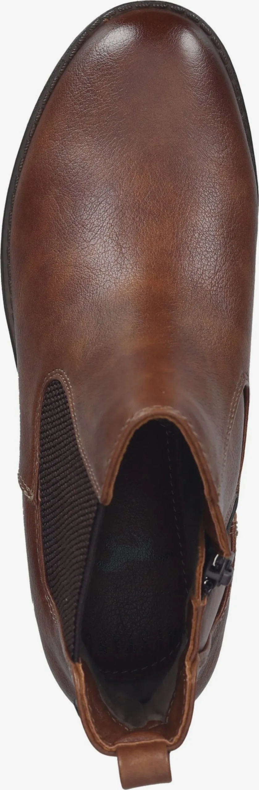 Mustang Enkellaarsjes Chelsea Boots Dames Cognac / Donkerbruin - Afbeelding 6