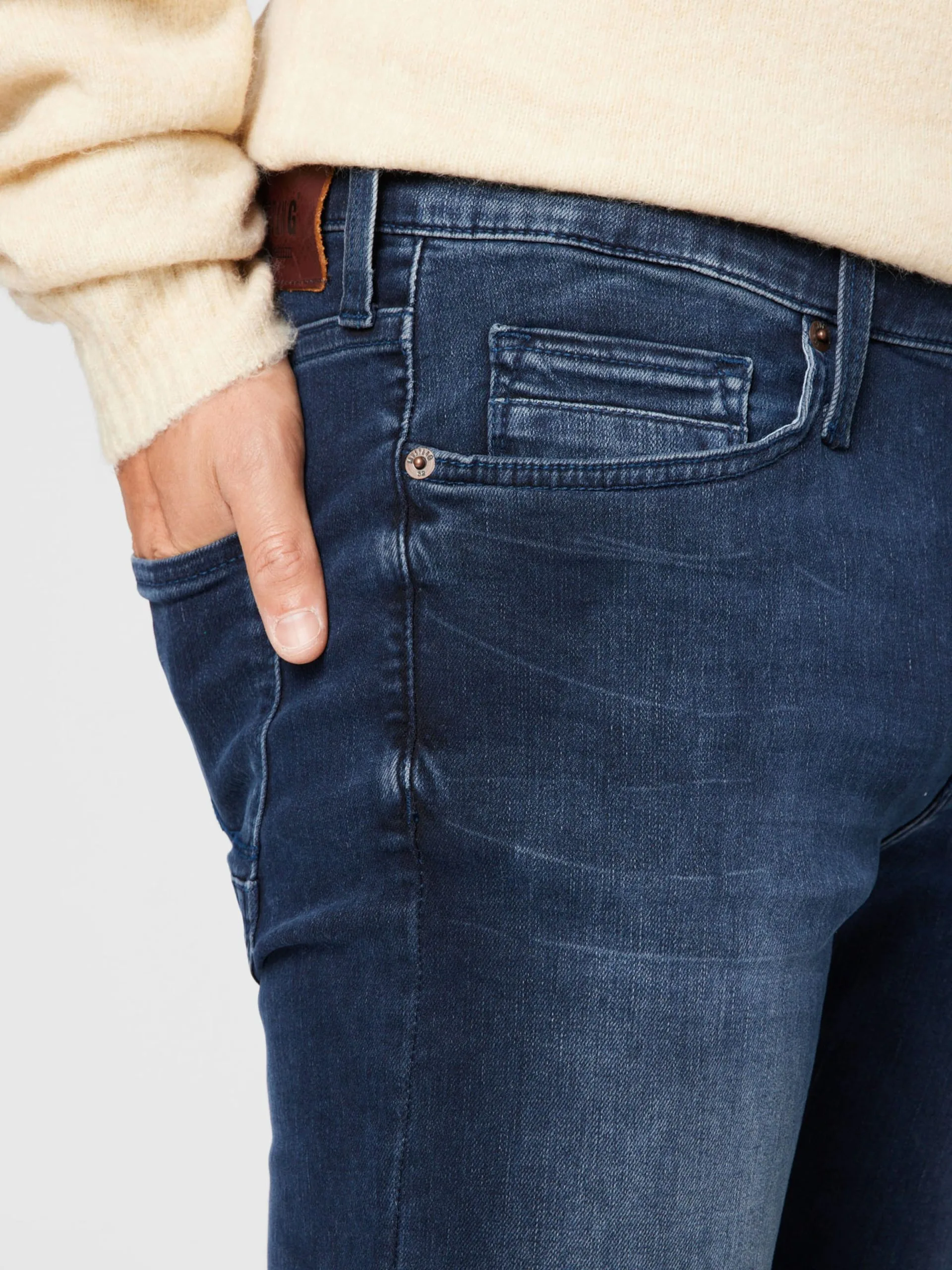 Mustang Jeans Slimfit Jeans Vegas Heren Donkerblauw - Afbeelding 5