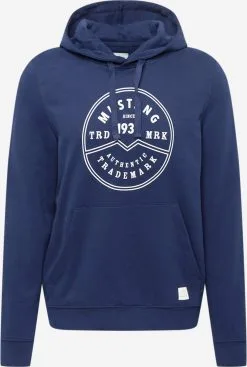 Mustang Hoodies Sweatshirt Bennet Heren Navy