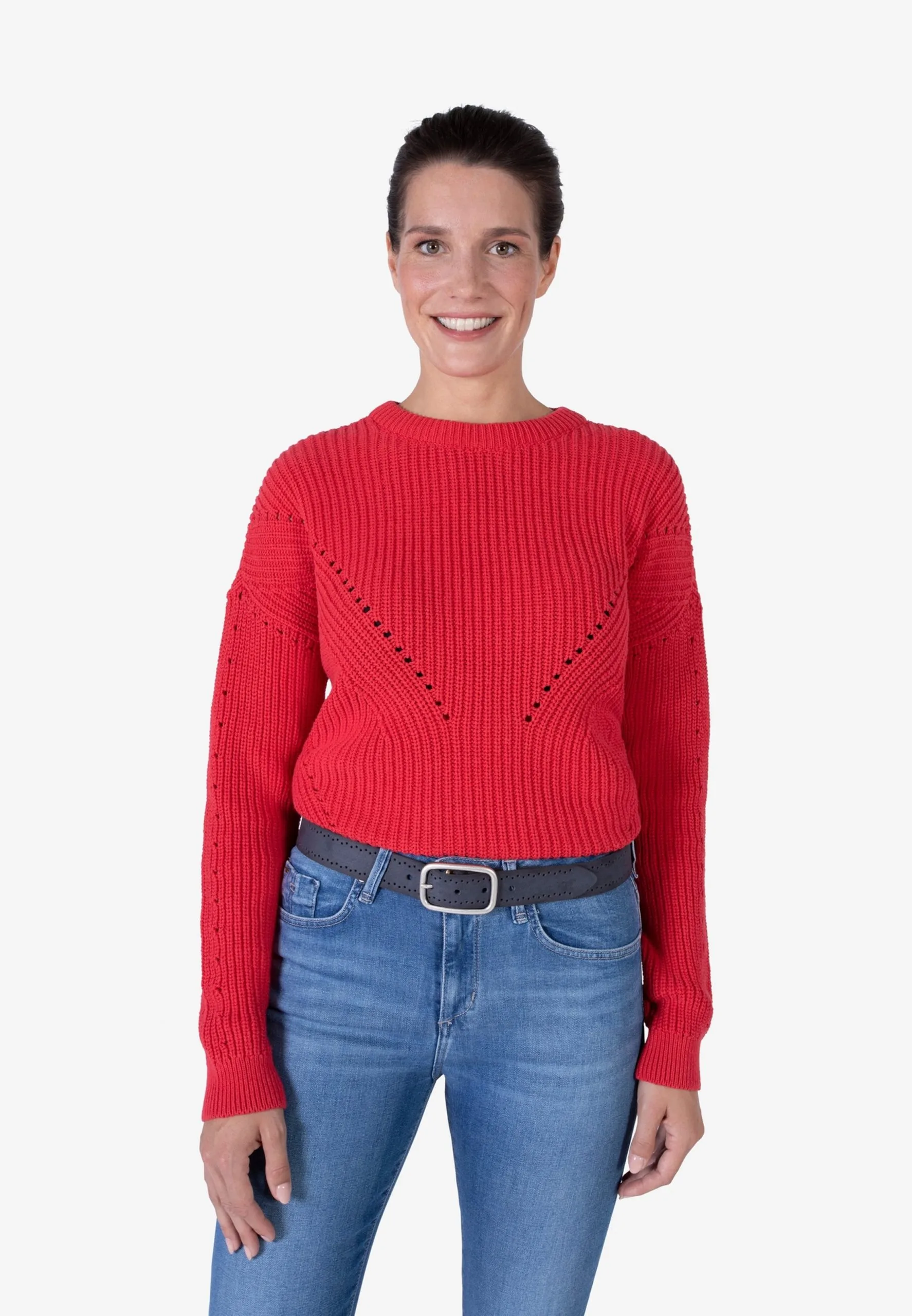 Mustang Leren Riemen Riem Dames Antraciet - Afbeelding 2