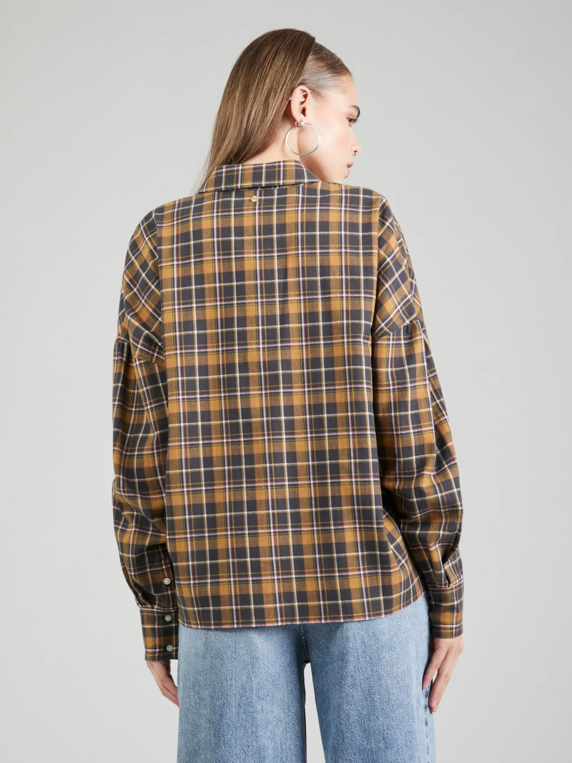 Mustang Overhemden Blouse EDDA Dames Oranje - Afbeelding 4