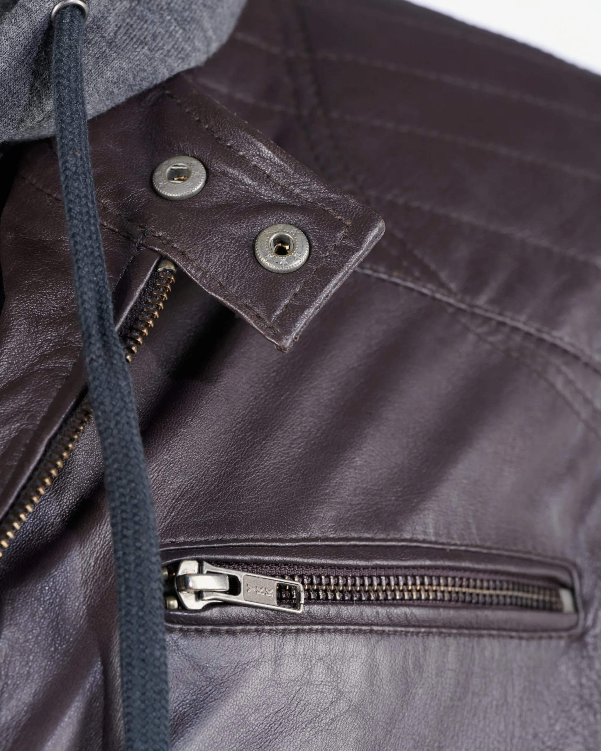 Mustang Leren Jassen Tussenjas Foster Heren Donkerbruin - Afbeelding 11