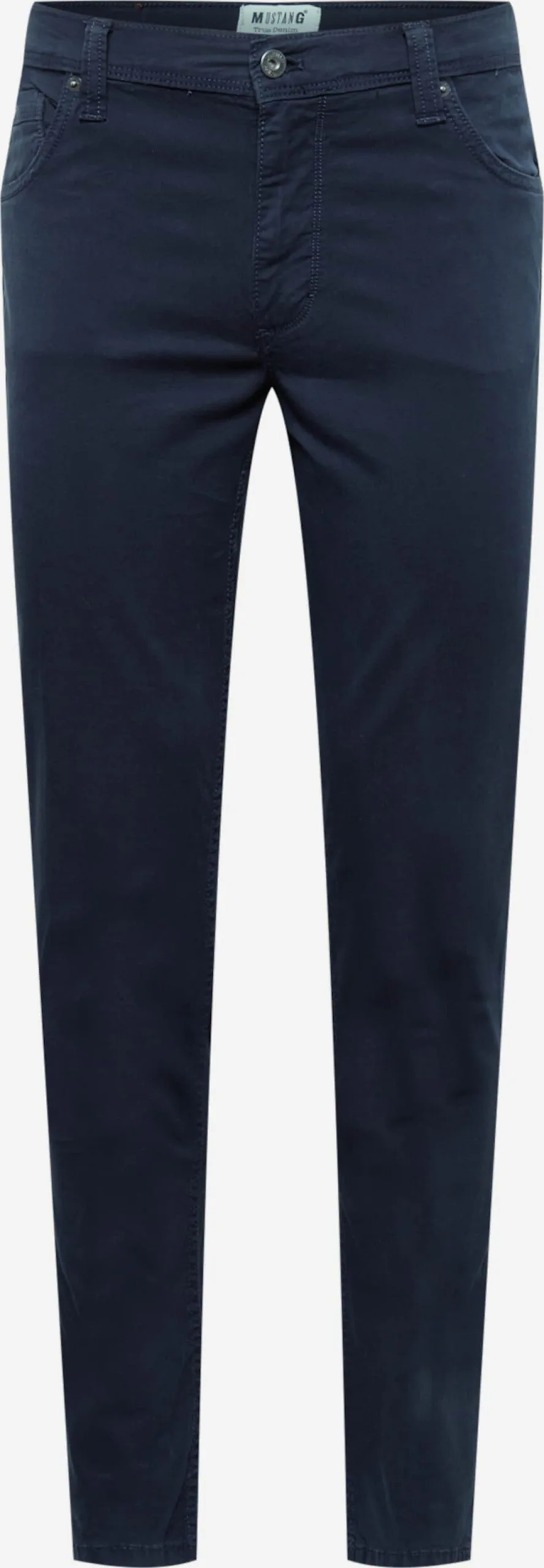 Mustang Pantalons Slimfit Broek Washington Heren Donkerblauw