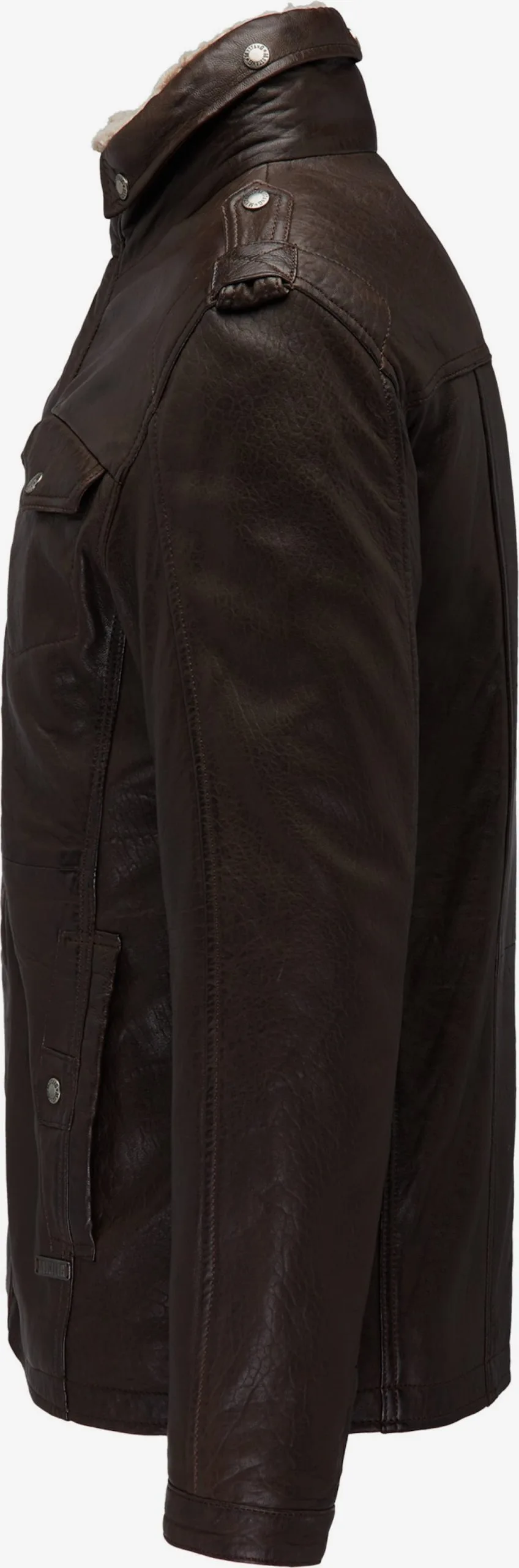 Mustang Leren Jassen Tussenjas Heren Kastanjebruin - Afbeelding 3