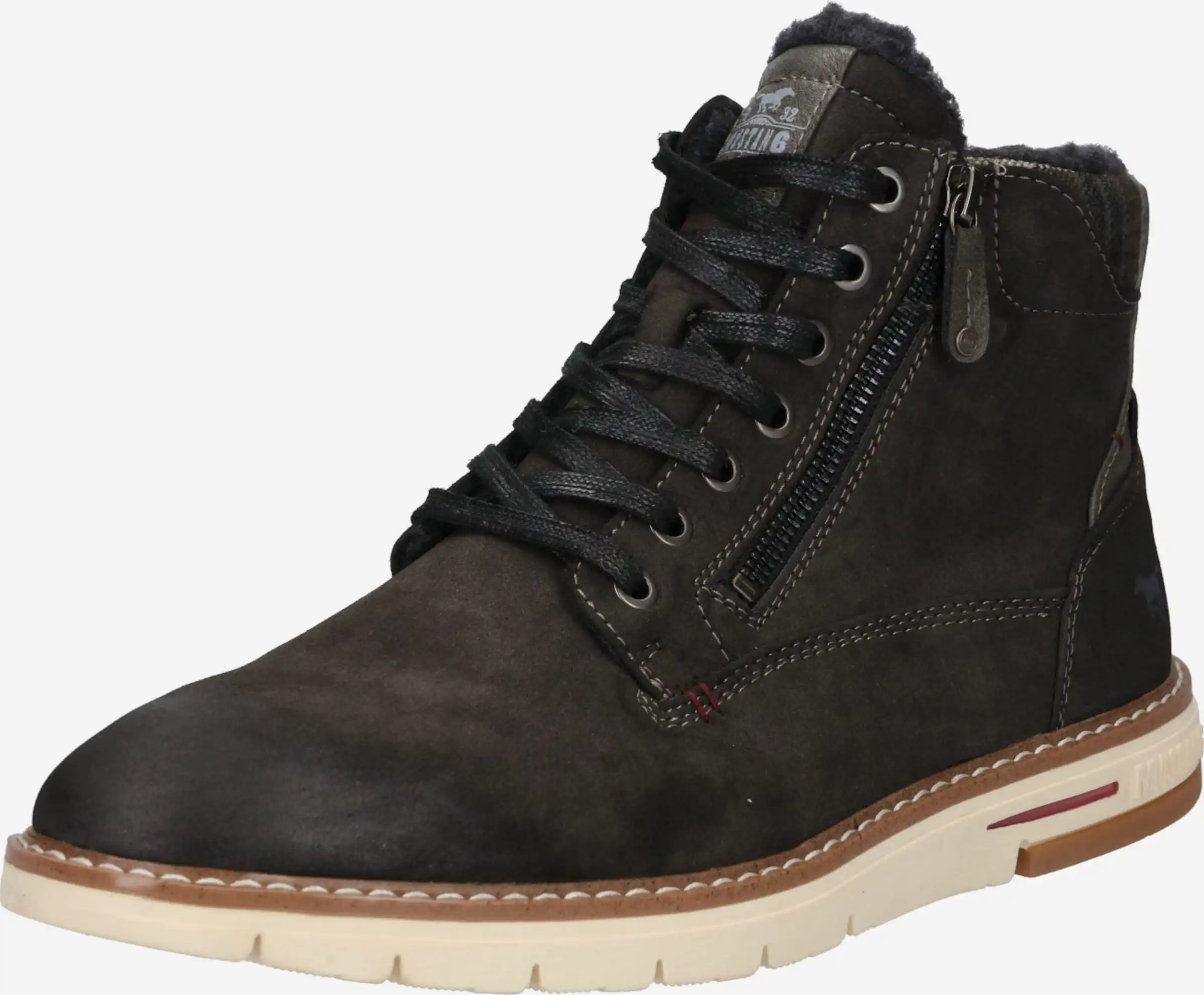 Mustang Boots & Laarzen Veterboots Heren Grijs / Basaltgrijs