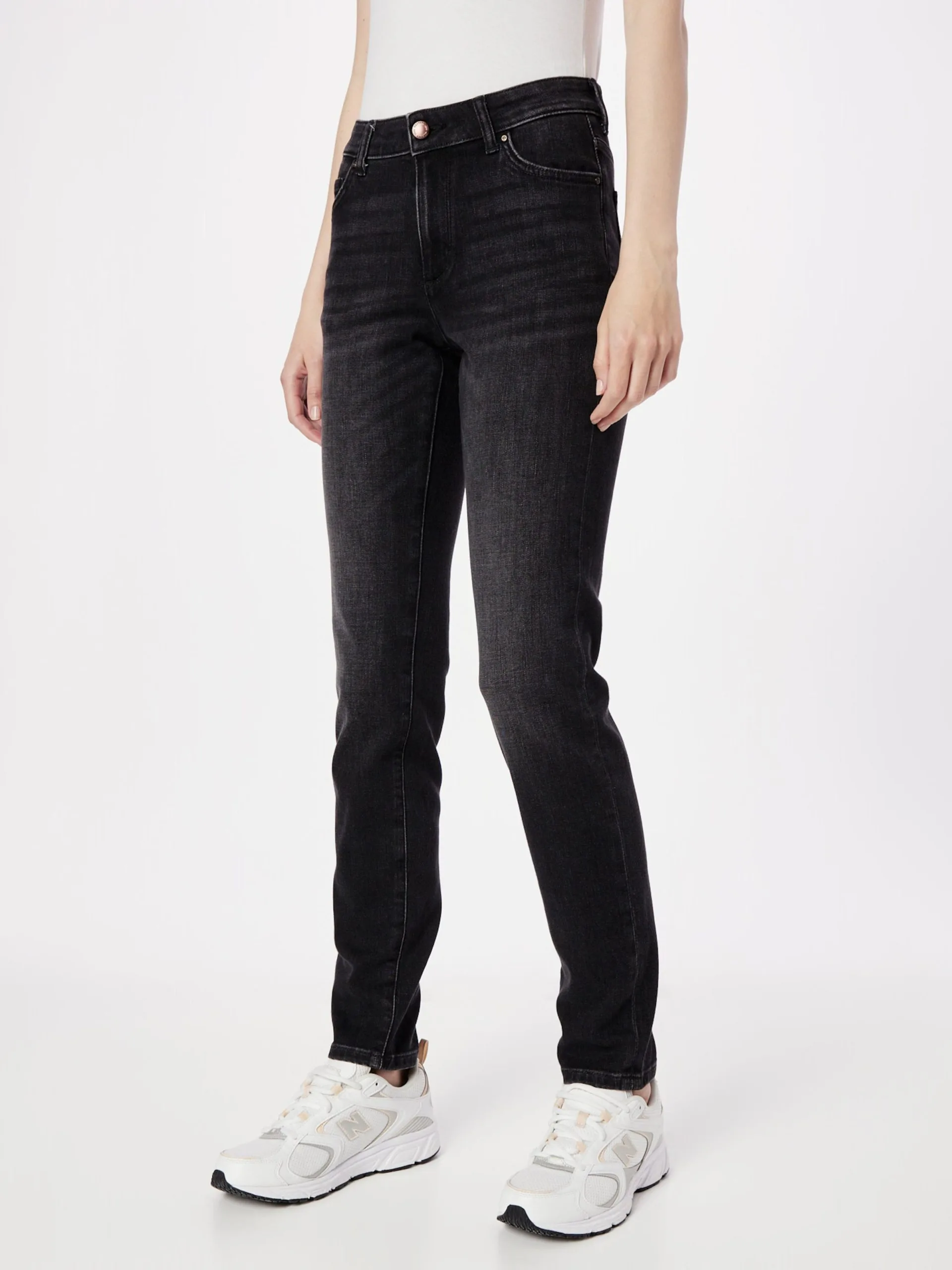 Mustang Jeans Skinny Jeans Crosby Dames Zwart - Afbeelding 2