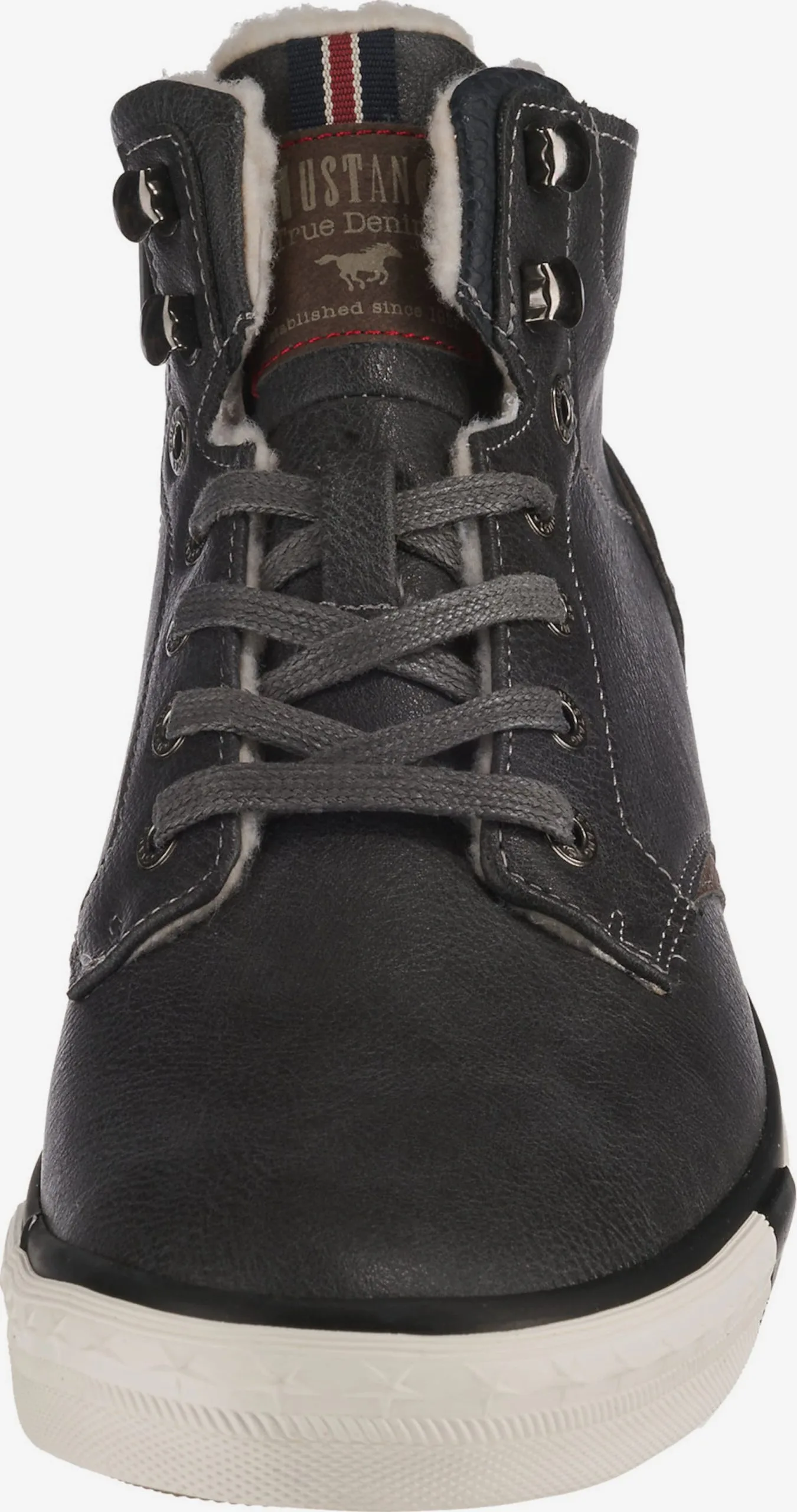Mustang Hoge Sneakers Sneakers Hoog Heren Donkergrijs - Afbeelding 4
