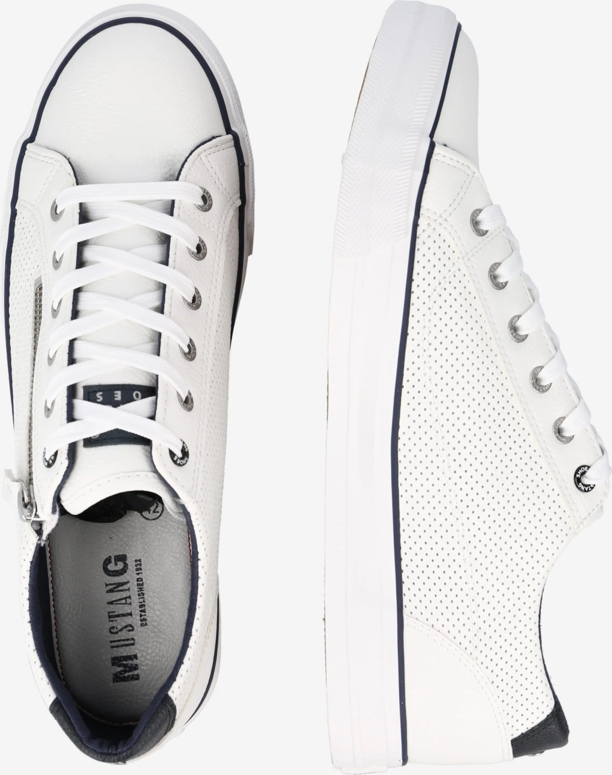 Mustang Casual Sneakers Sneakers Laag Heren Wit - Afbeelding 2