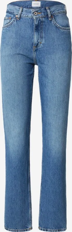 Mustang Straight Regular Jeans Dames Blauw
