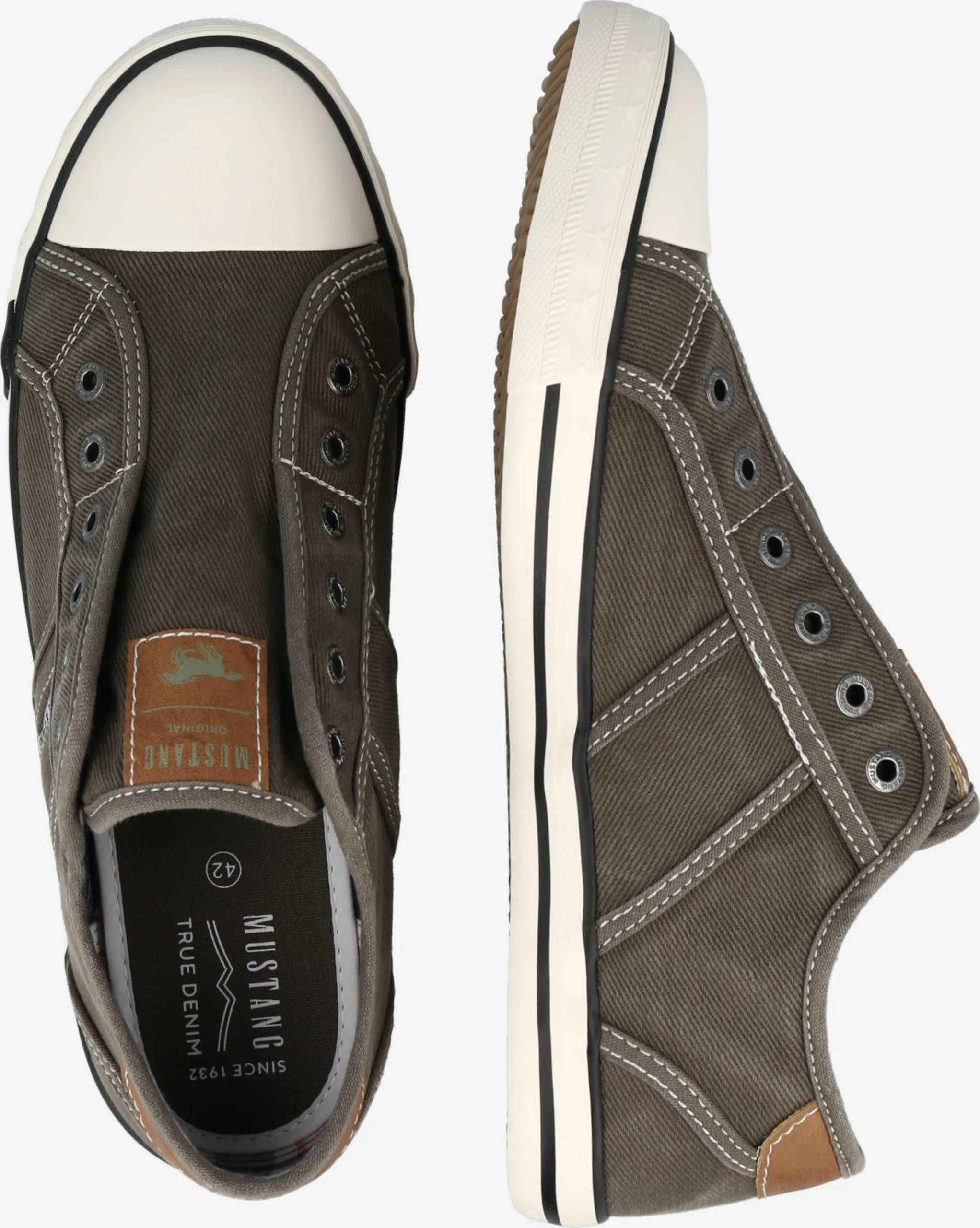 Mustang Slip-on Sneakers Slip-ons Heren Donkergrijs - Afbeelding 2