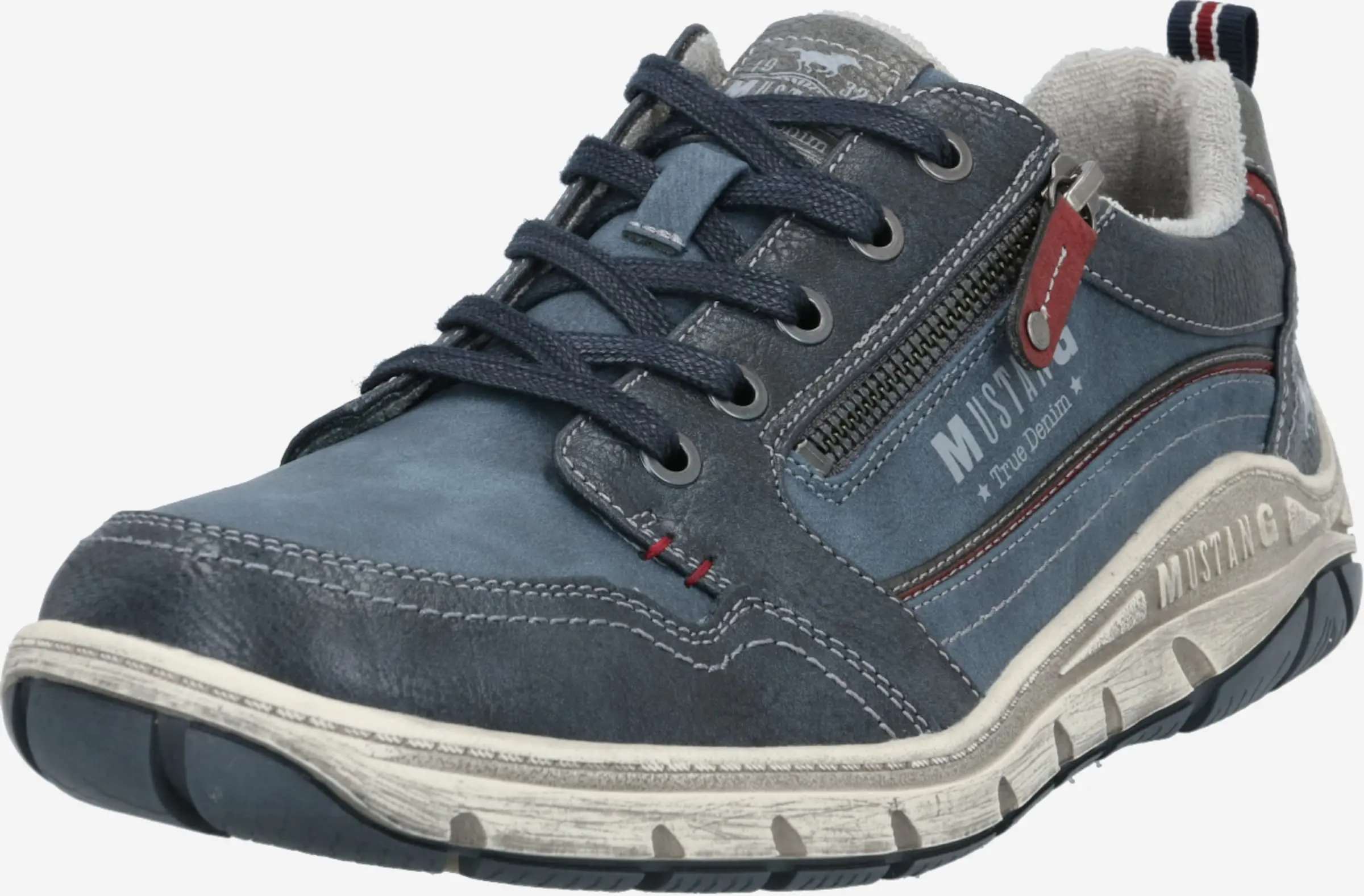 Mustang Sportieve Veterschoenen Sportieve Veterschoen Heren Navy / Duifblauw