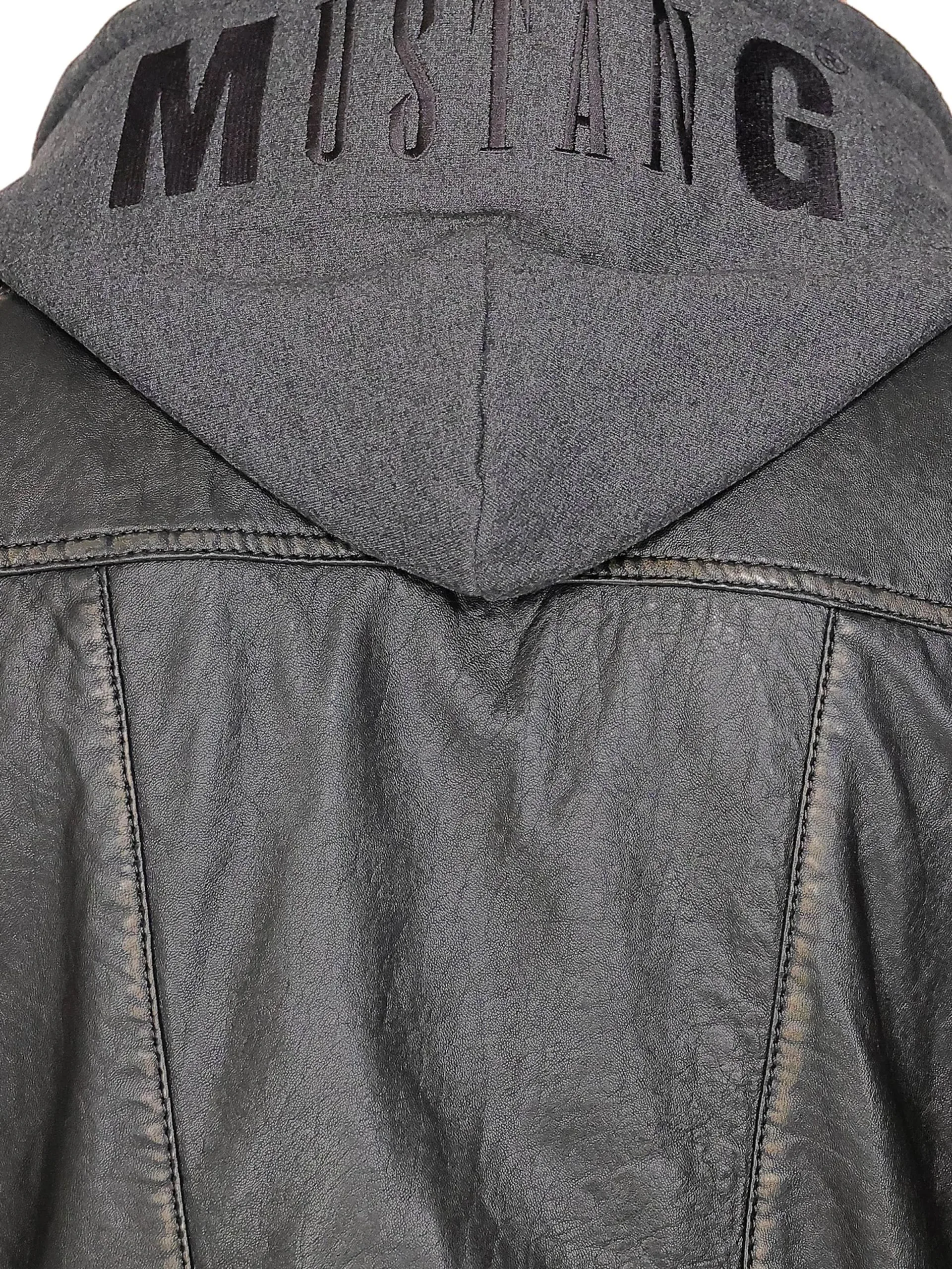 Mustang Leren Jassen Tussenjas 31021306 Heren Zwart - Afbeelding 11