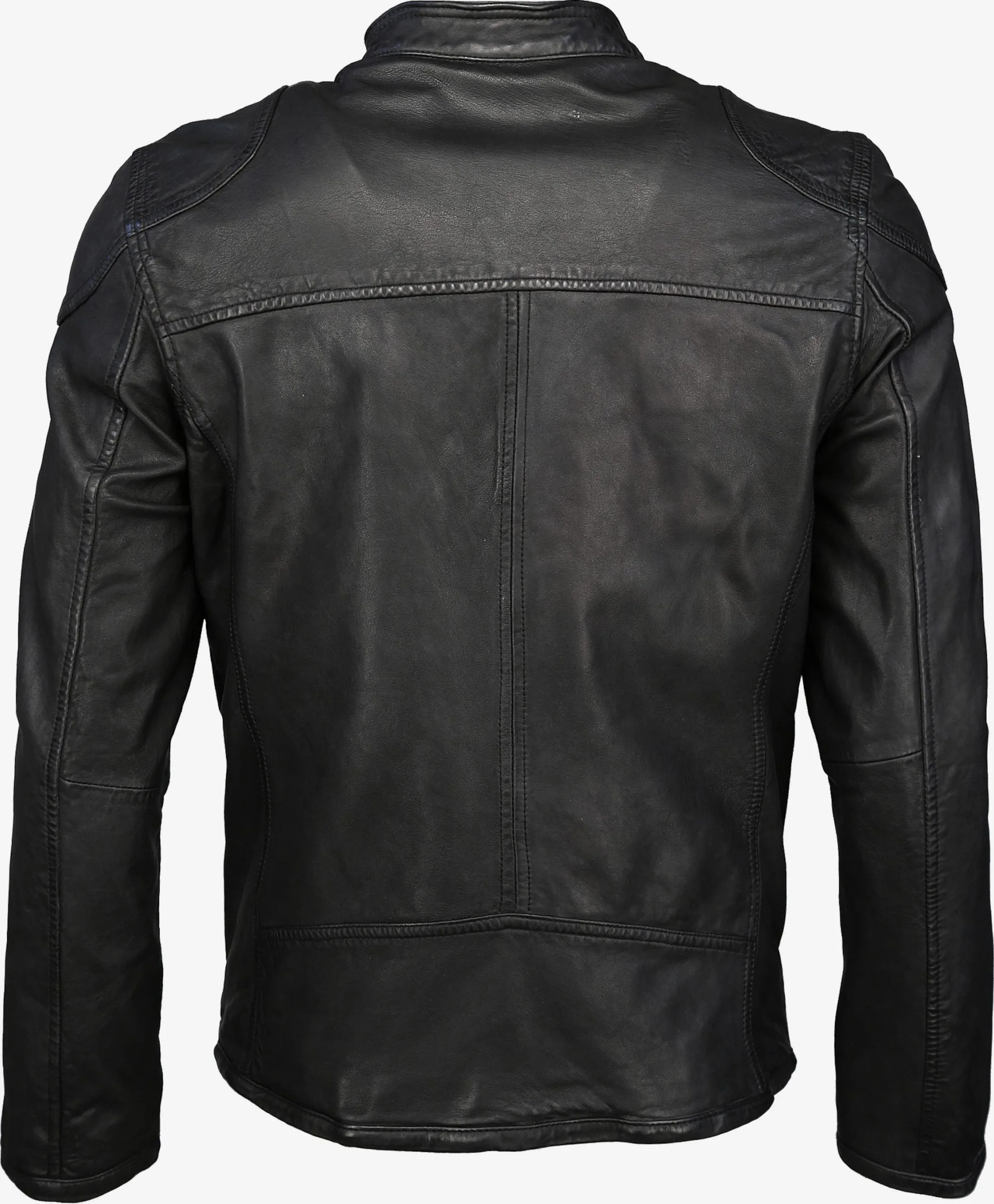 Mustang Leren Jassen Tussenjas Johannes Heren Zwart - Afbeelding 2