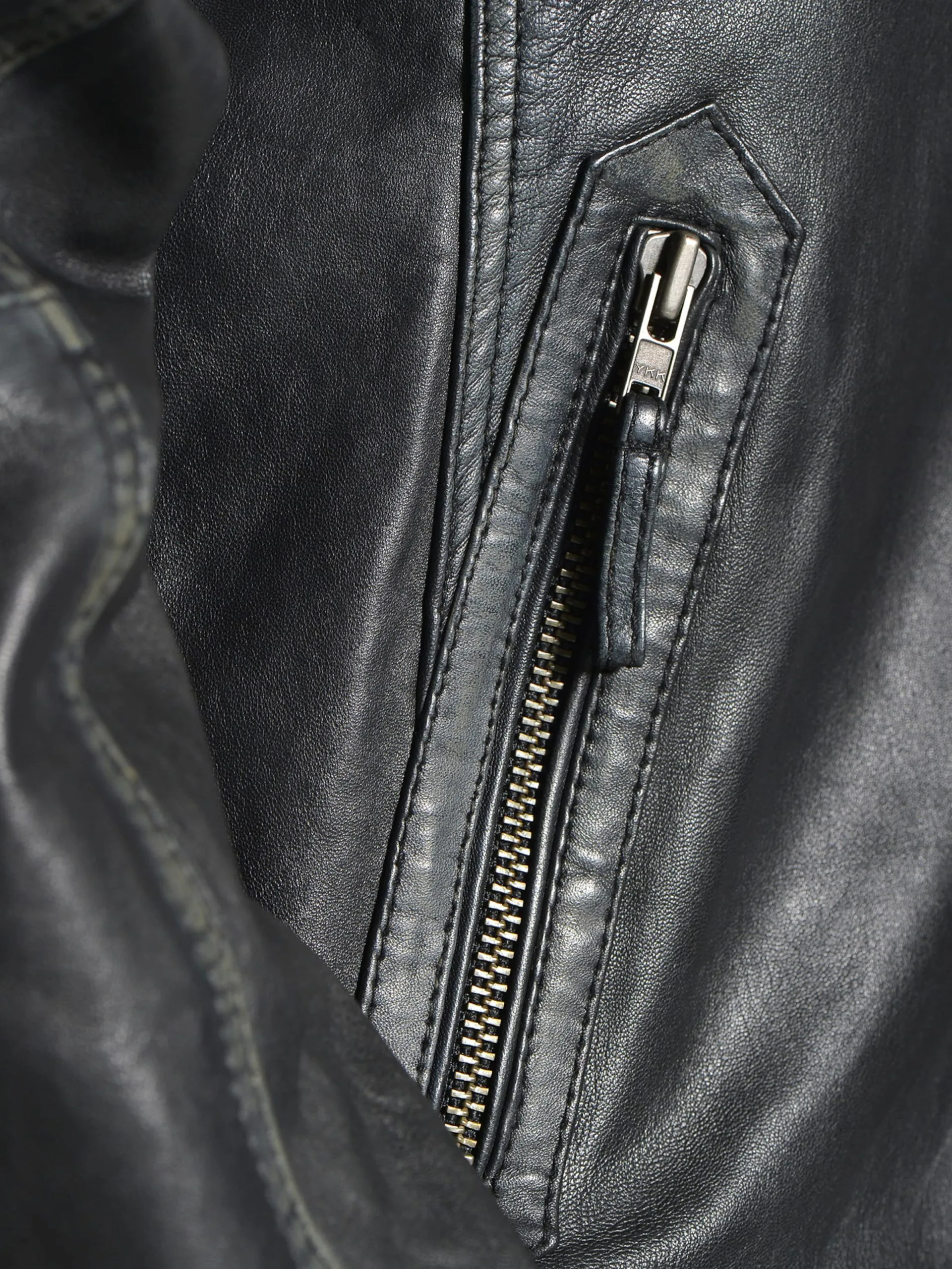 Mustang Leren Jassen Tussenjas Whyte Heren Zwart - Afbeelding 9