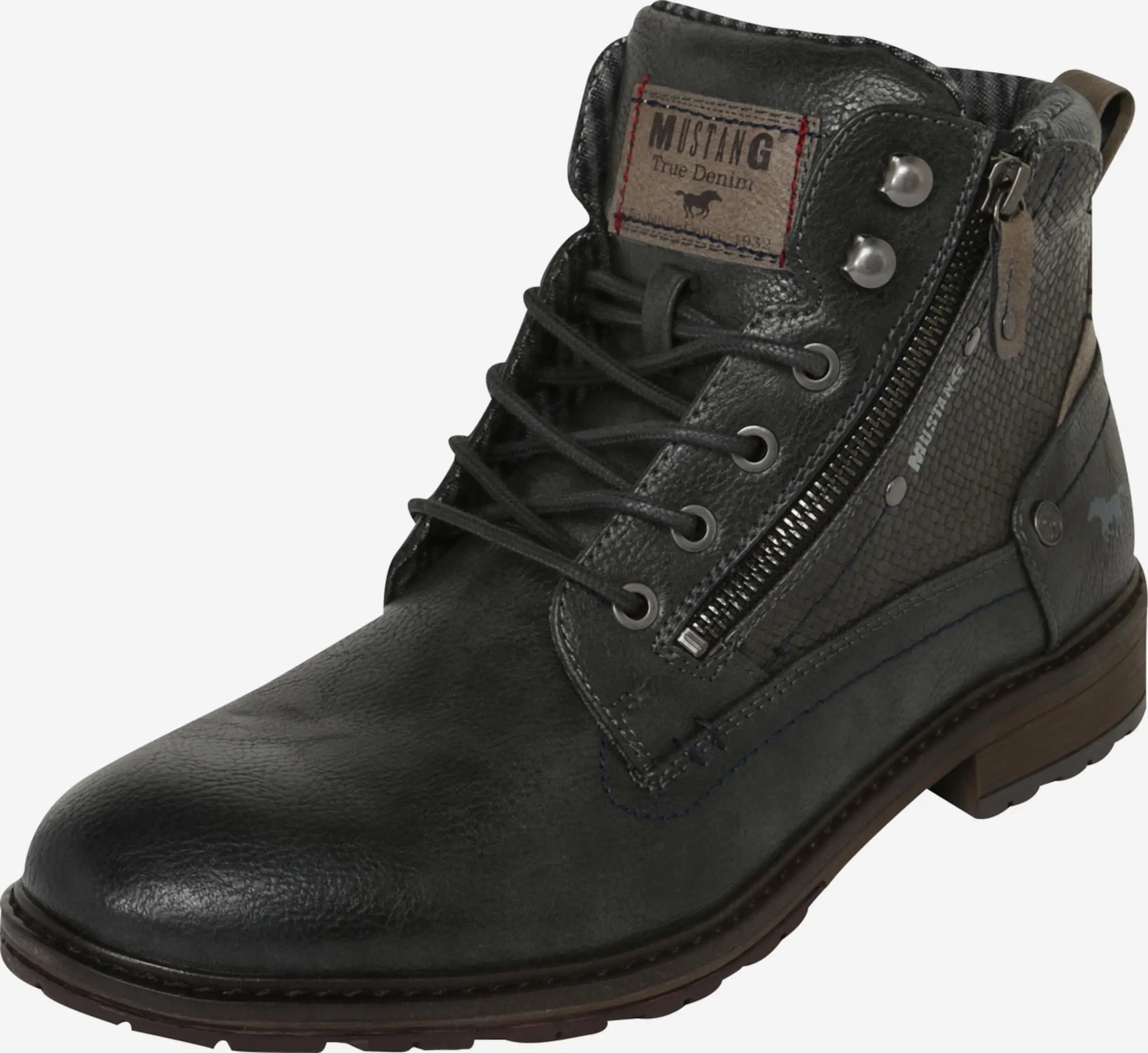 Mustang Boots & Laarzen Veterboots Heren Grafiet