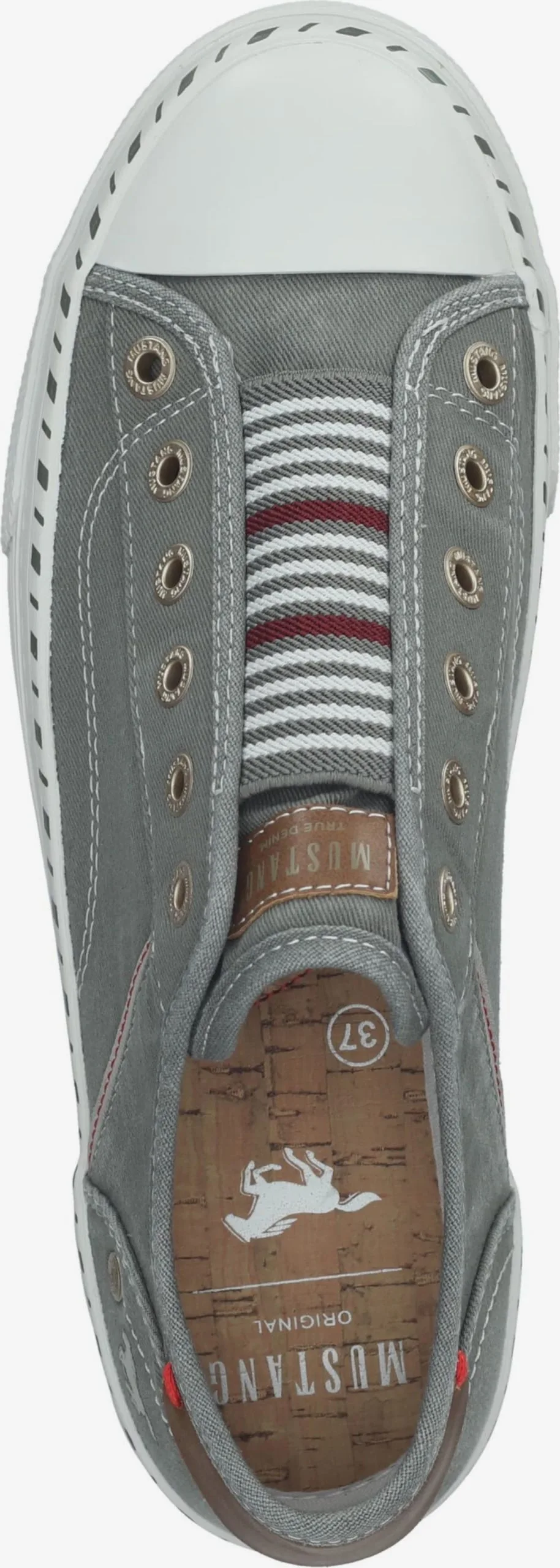 Mustang Casual Sneakers Sneakers Laag Dames Kaki - Afbeelding 6