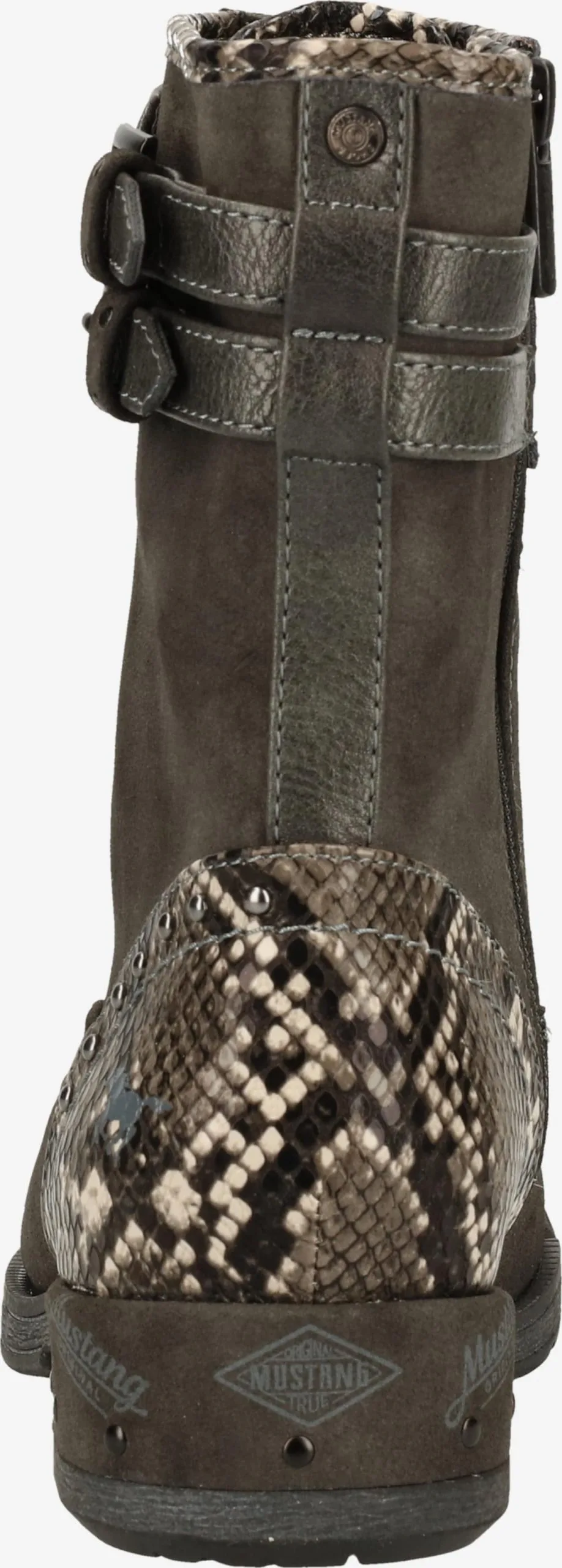 Mustang Enkellaarsjes Veterlaarsjes Dames Donkergrijs - Afbeelding 5