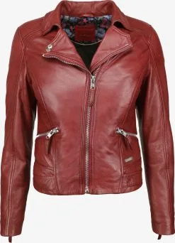 Mustang Leren Jassen Tussenjas 31019271 Dames Roestrood