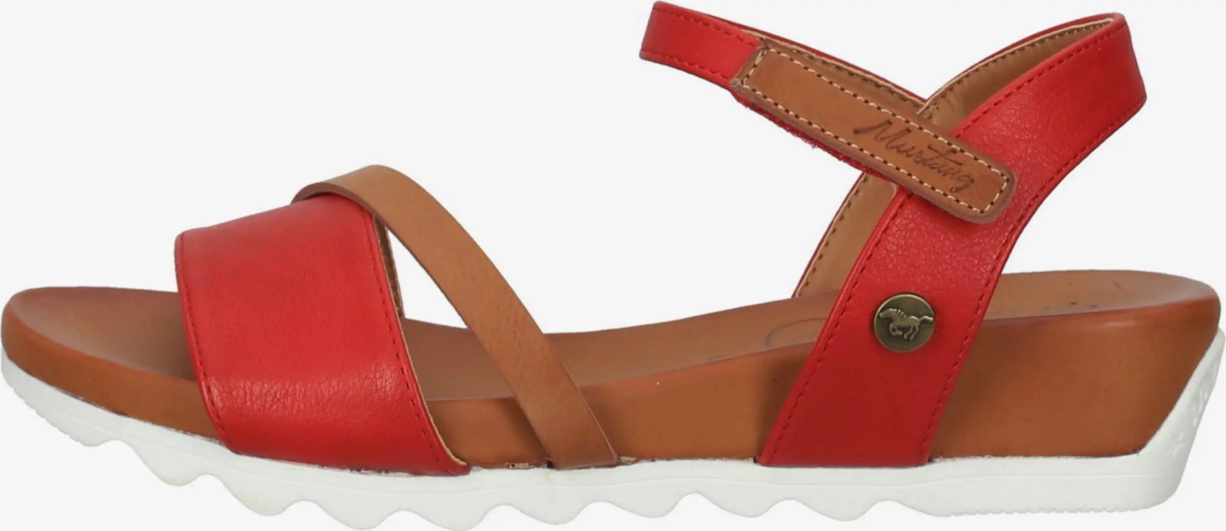 Mustang Sandalen Met Hak Sandaal Dames Rood - Afbeelding 2