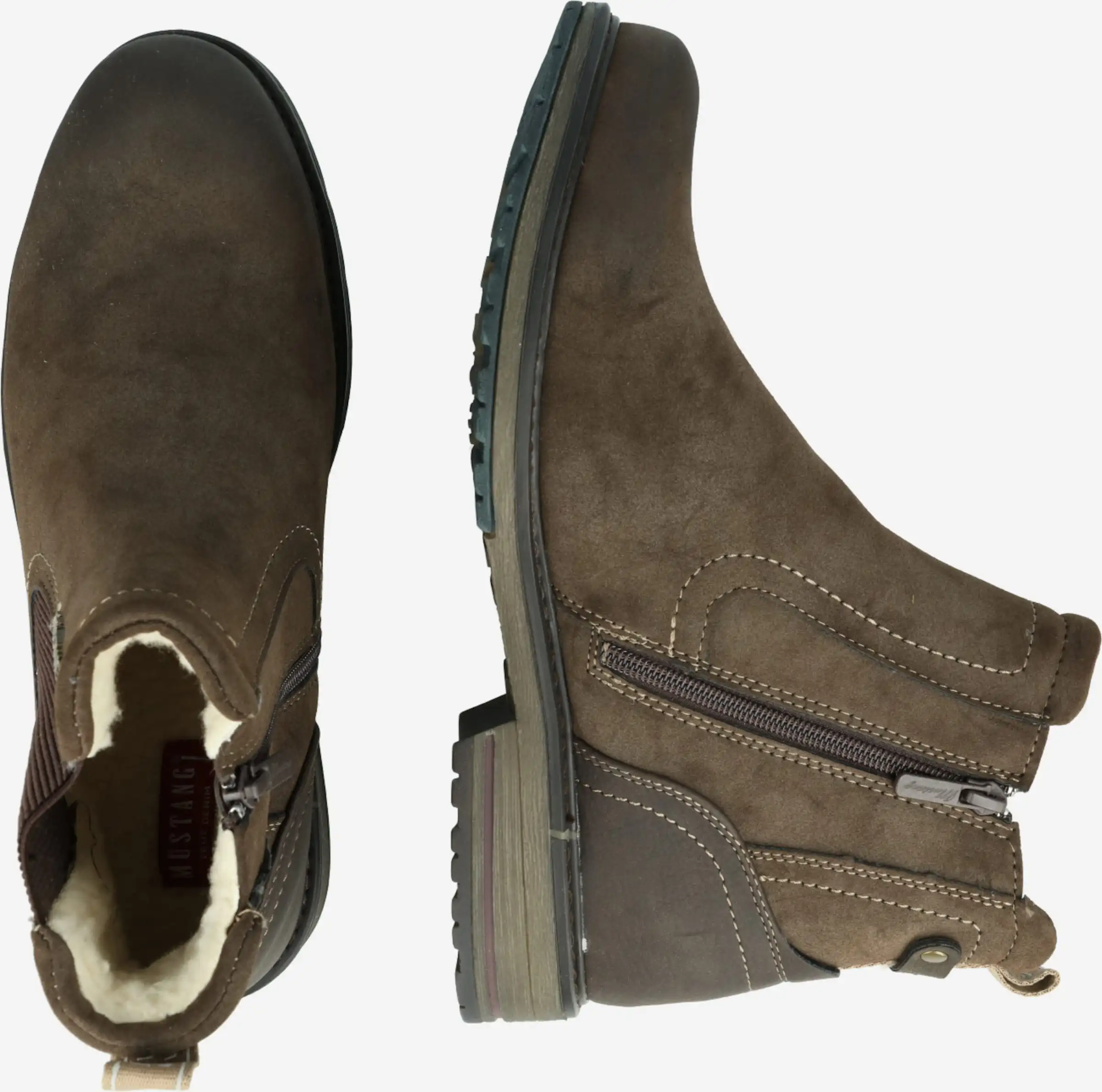 Mustang Enkelboots Chelsea Boots Heren Donkerbruin - Afbeelding 2