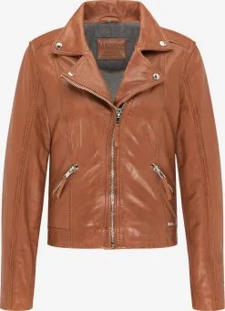 Mustang Leren Jassen Tussenjas Dames Karamel