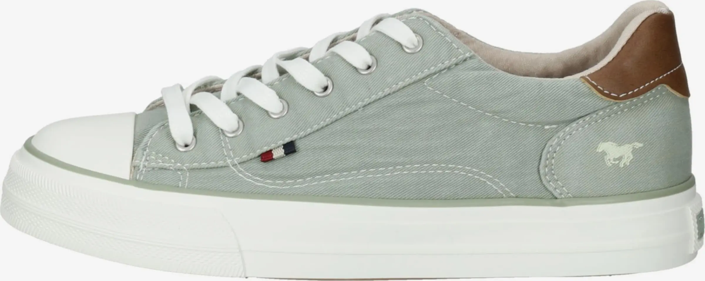 Mustang Casual Sneakers Sneakers Laag Dames Lichtgroen - Afbeelding 2