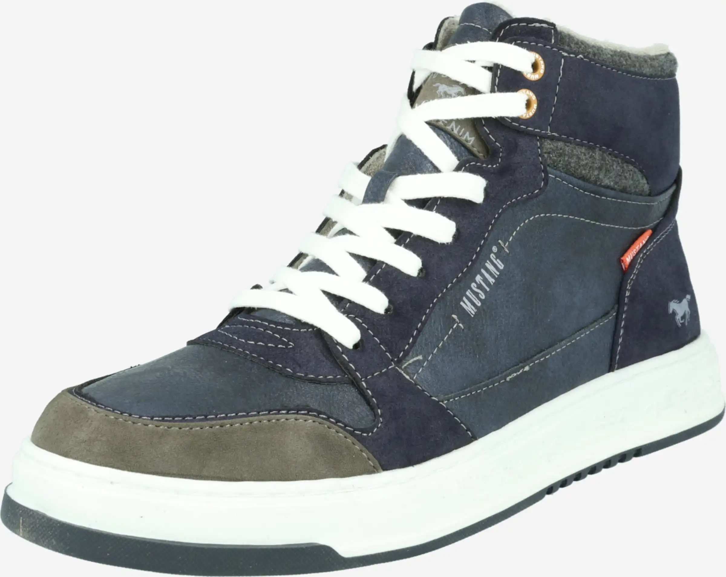 Mustang Hoge Sneakers Sneakers Hoog Heren Donkerblauw