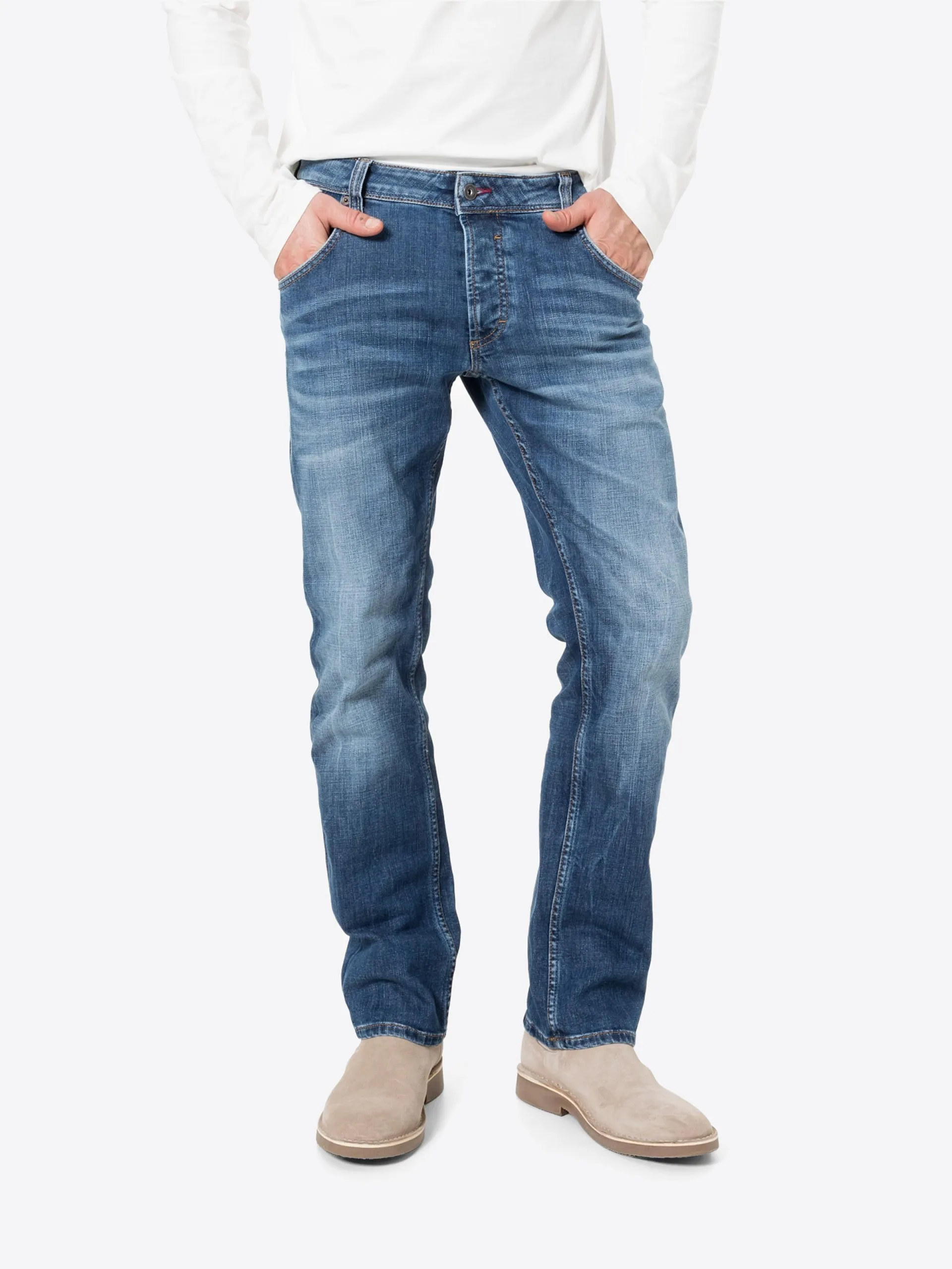 Mustang Straight Regular Jeans Michigan Heren Blauw - Afbeelding 6
