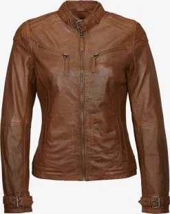Mustang Leren Jassen Tussenjas Ryana Dames Cognac