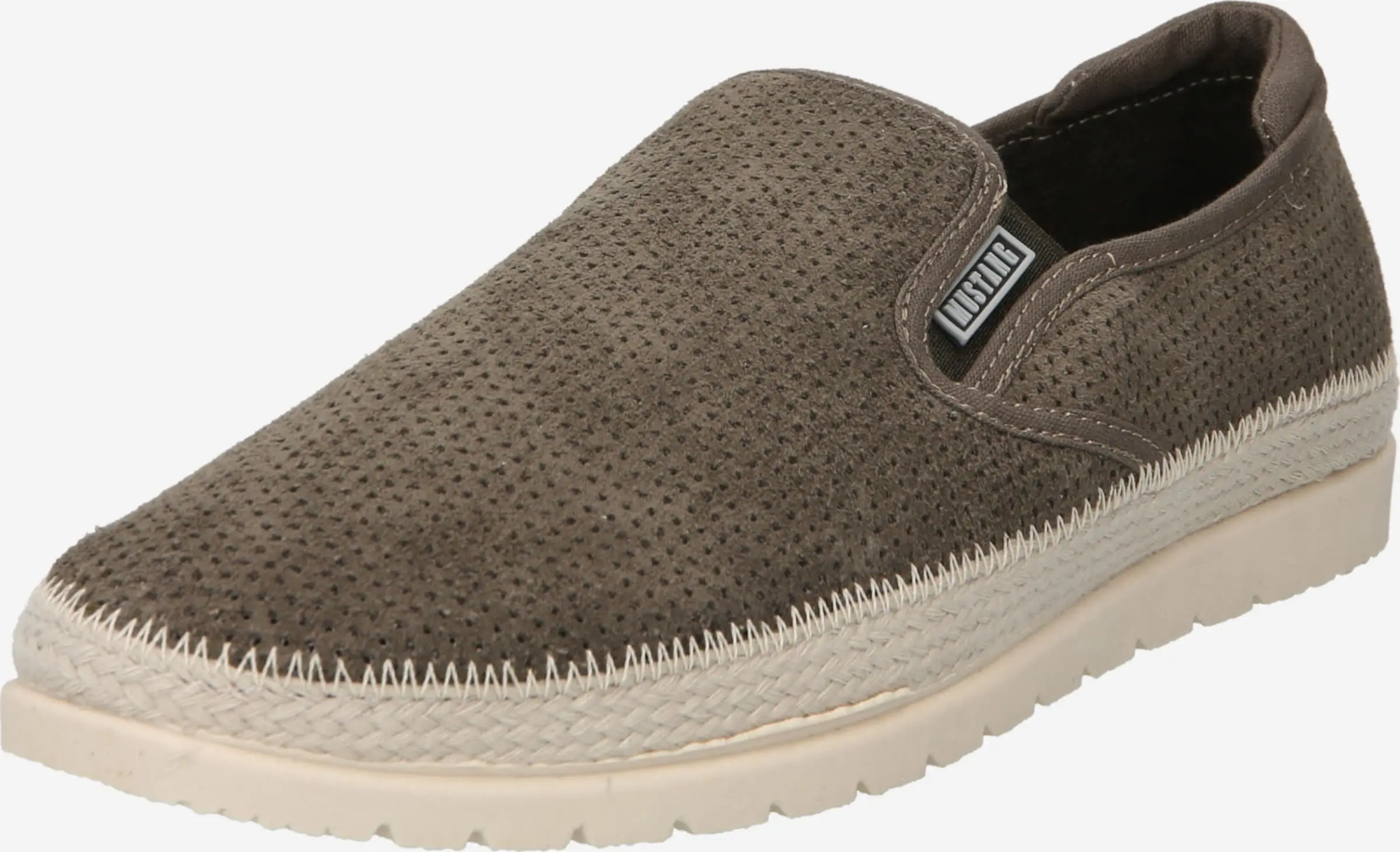 Mustang Lage Schoenen Instappers Heren Kaki