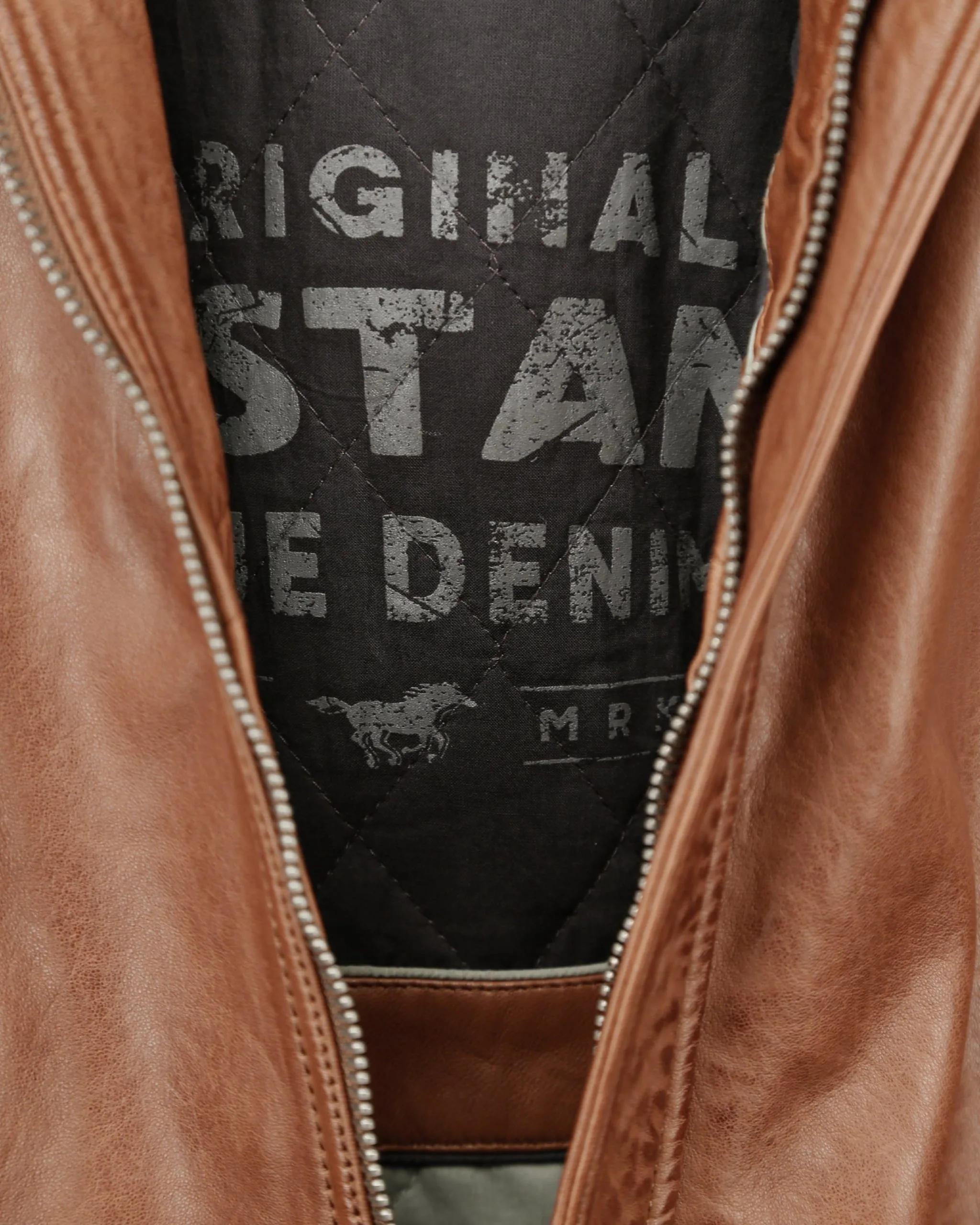 Mustang Leren Jassen Tussenjas Heren Bruin - Afbeelding 7