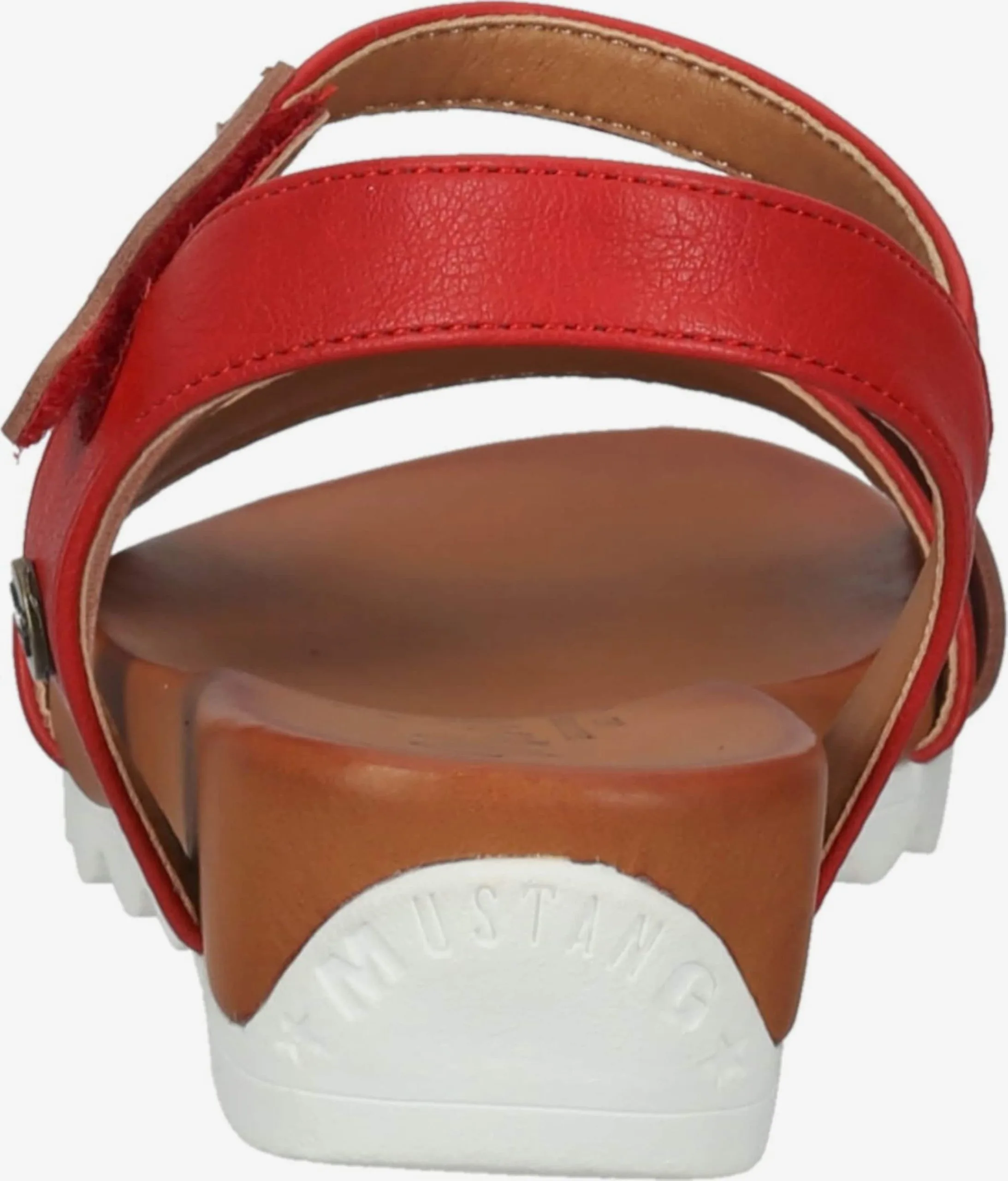 Mustang Sandalen Met Hak Sandaal Dames Rood - Afbeelding 5