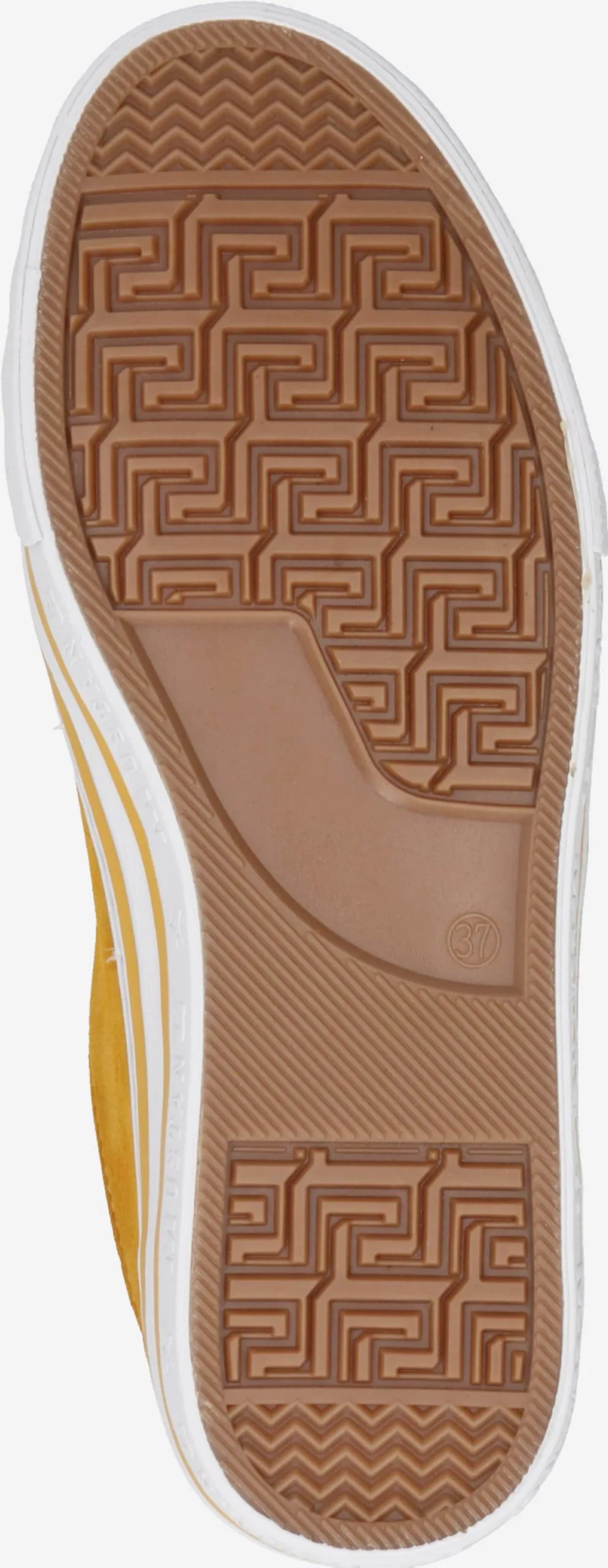 Mustang Skate Sneakers Sneakers Laag Dames Mosterd - Afbeelding 3